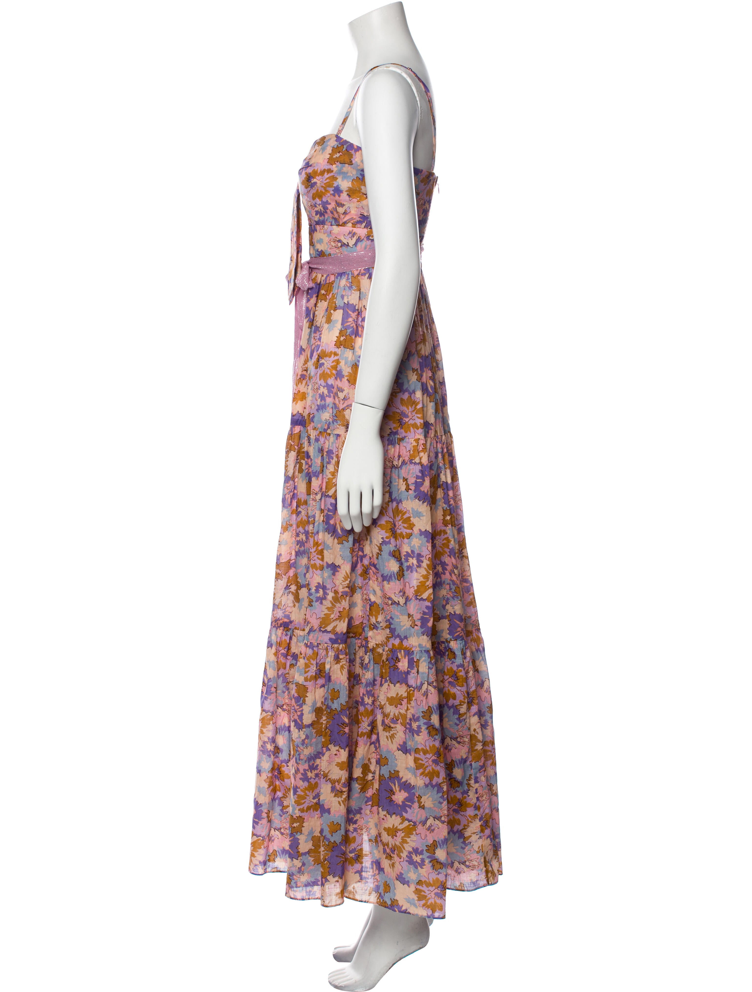 Zimmermann Floral Print Long Dress - Neutrals Dresses, Clothing ...