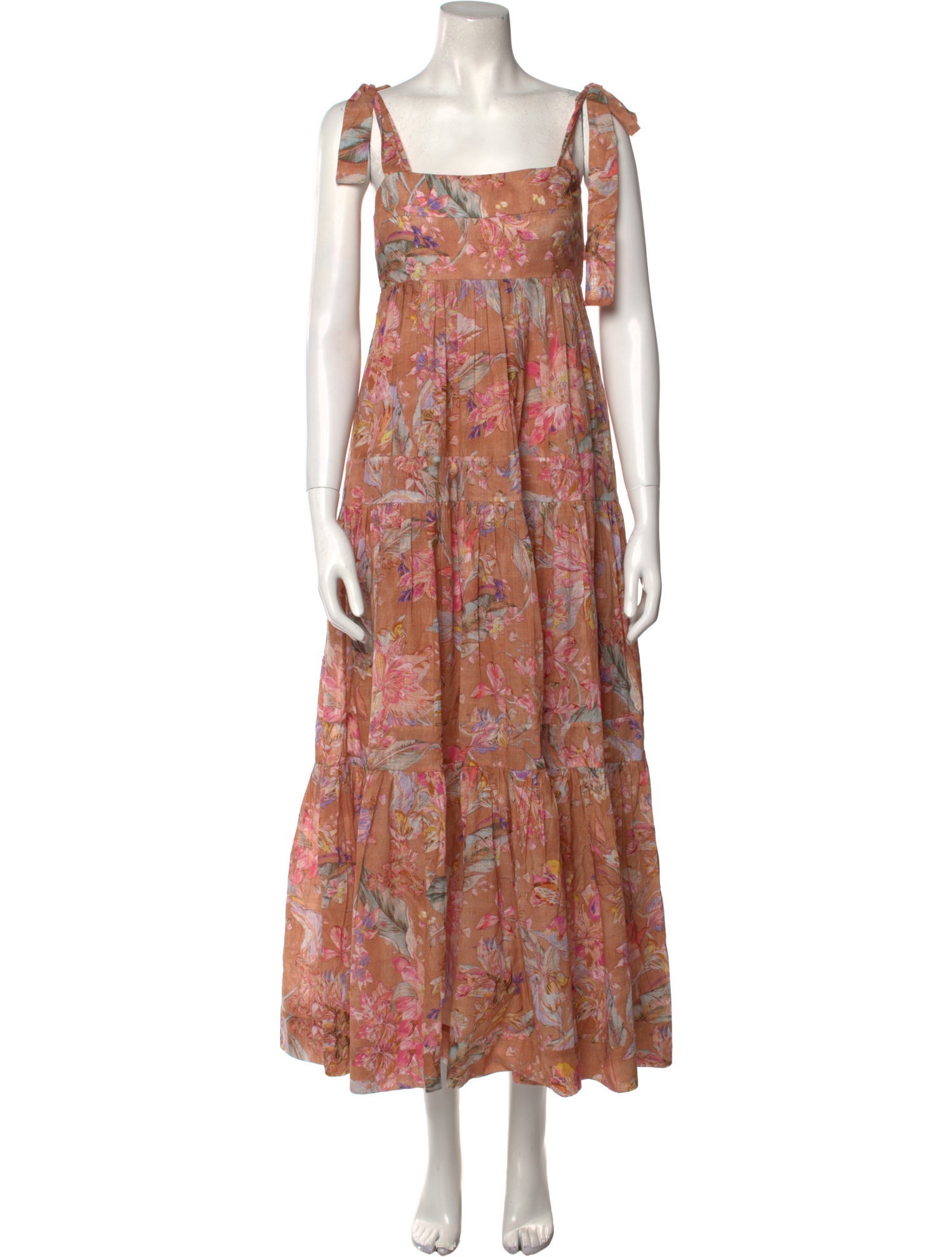 Zimmermann Floral Print Long Dress - Neutrals Dresses, Clothing ...