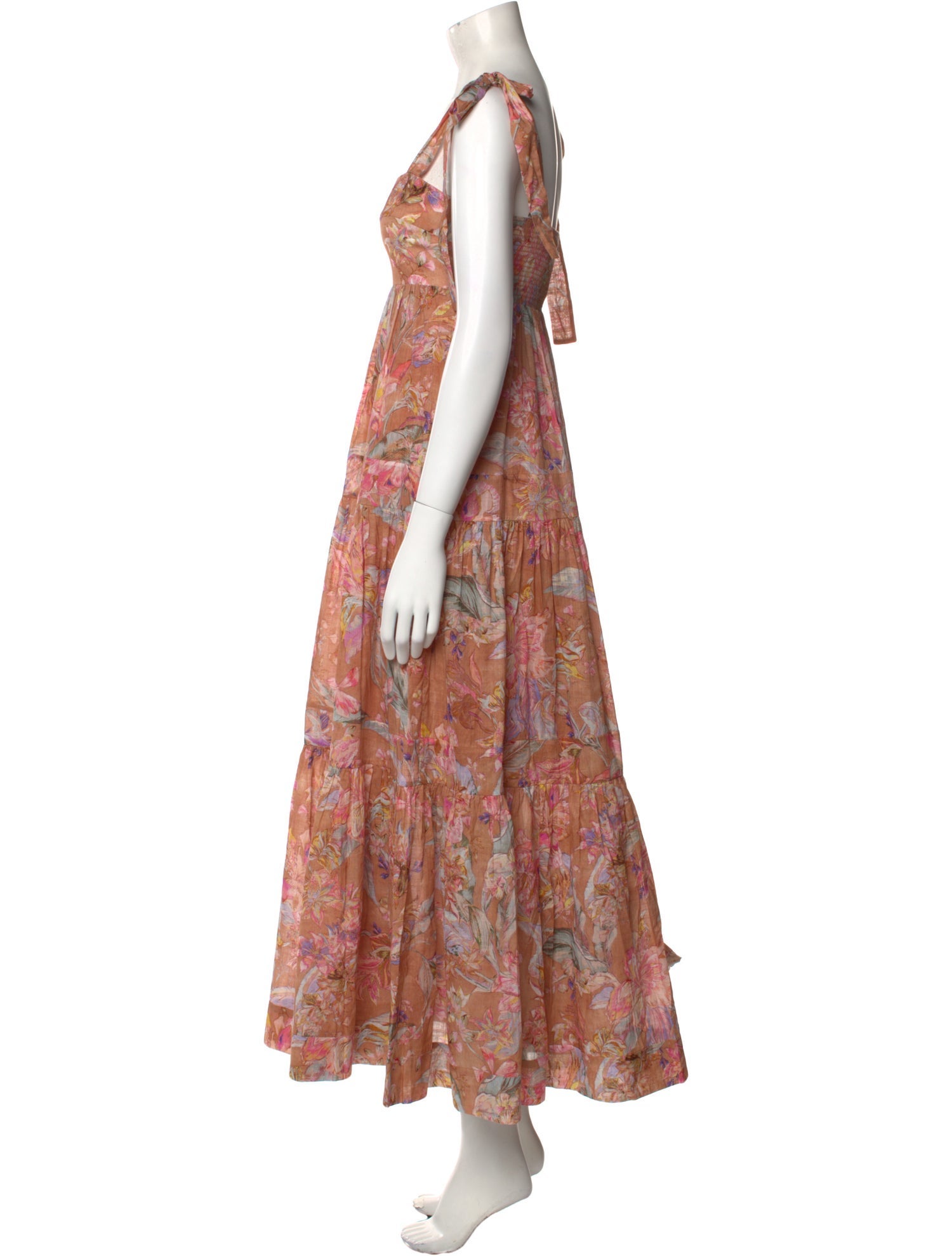 Zimmermann Floral Print Long Dress - Neutrals Dresses, Clothing ...