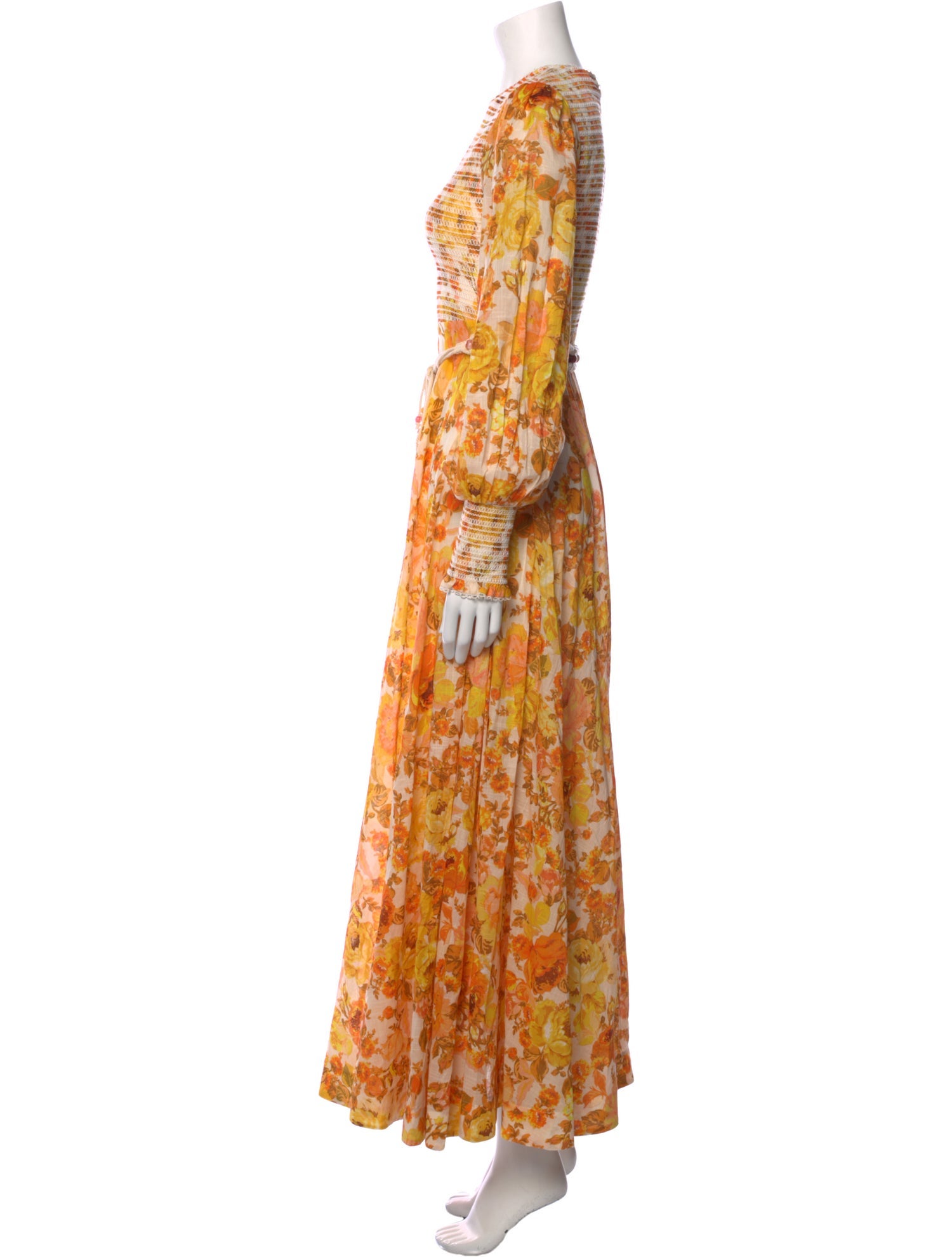 Zimmermann Floral Print Long Dress - Yellow Dresses, Clothing ...