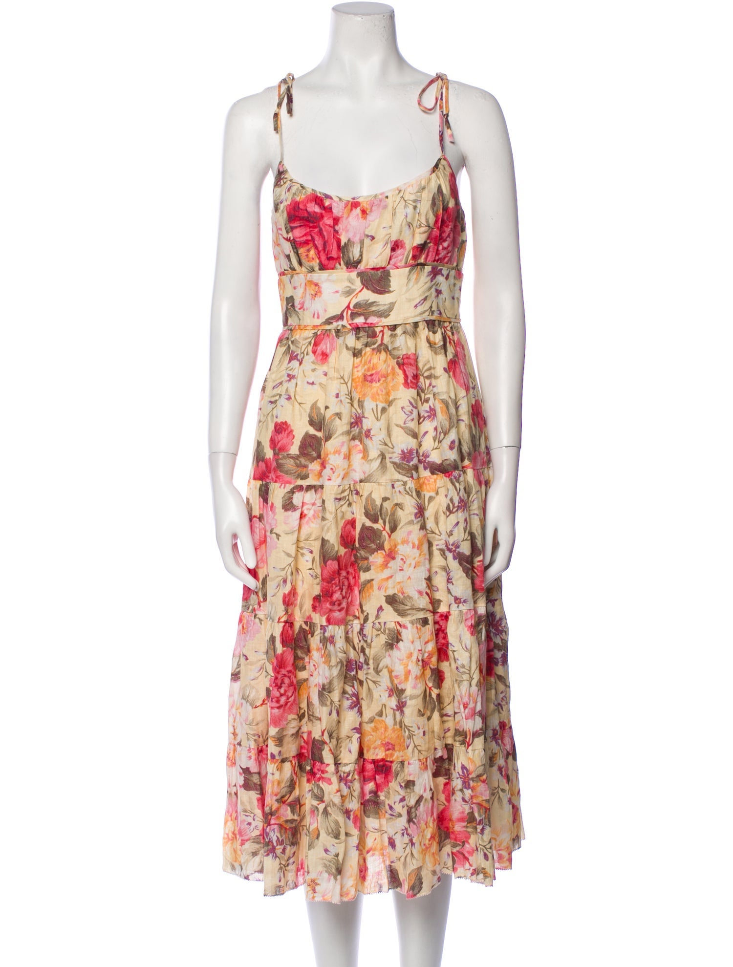 Zimmermann Floral Print Long Dress - Neutrals Dresses, Clothing ...