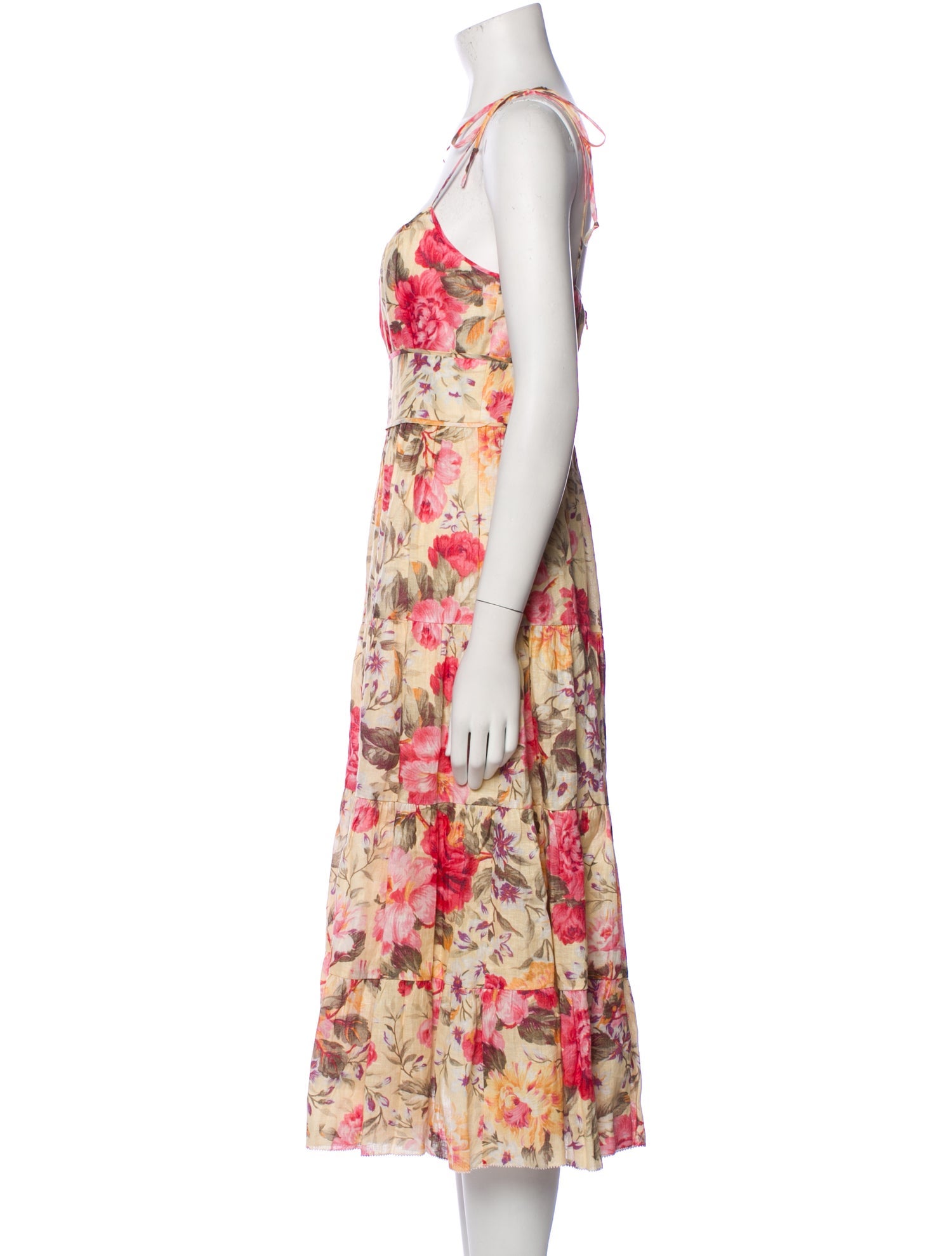 Zimmermann Floral Print Long Dress - Neutrals Dresses, Clothing ...