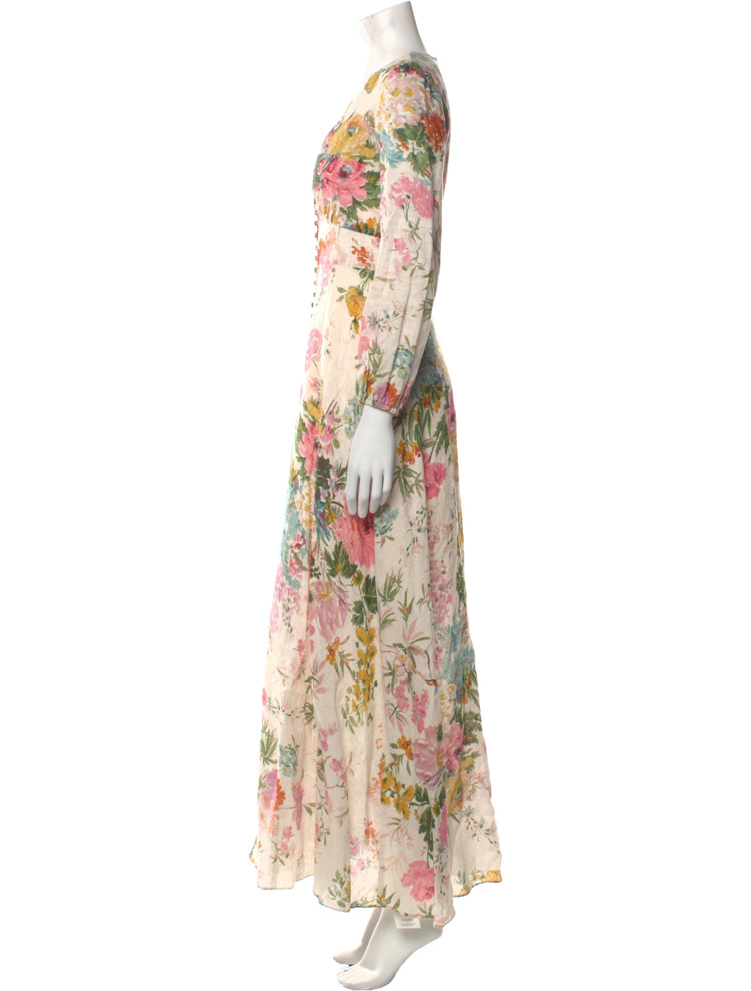 Zimmermann Floral Print Long Dress w/ Tags - Neutrals Dresses, Clothing ...