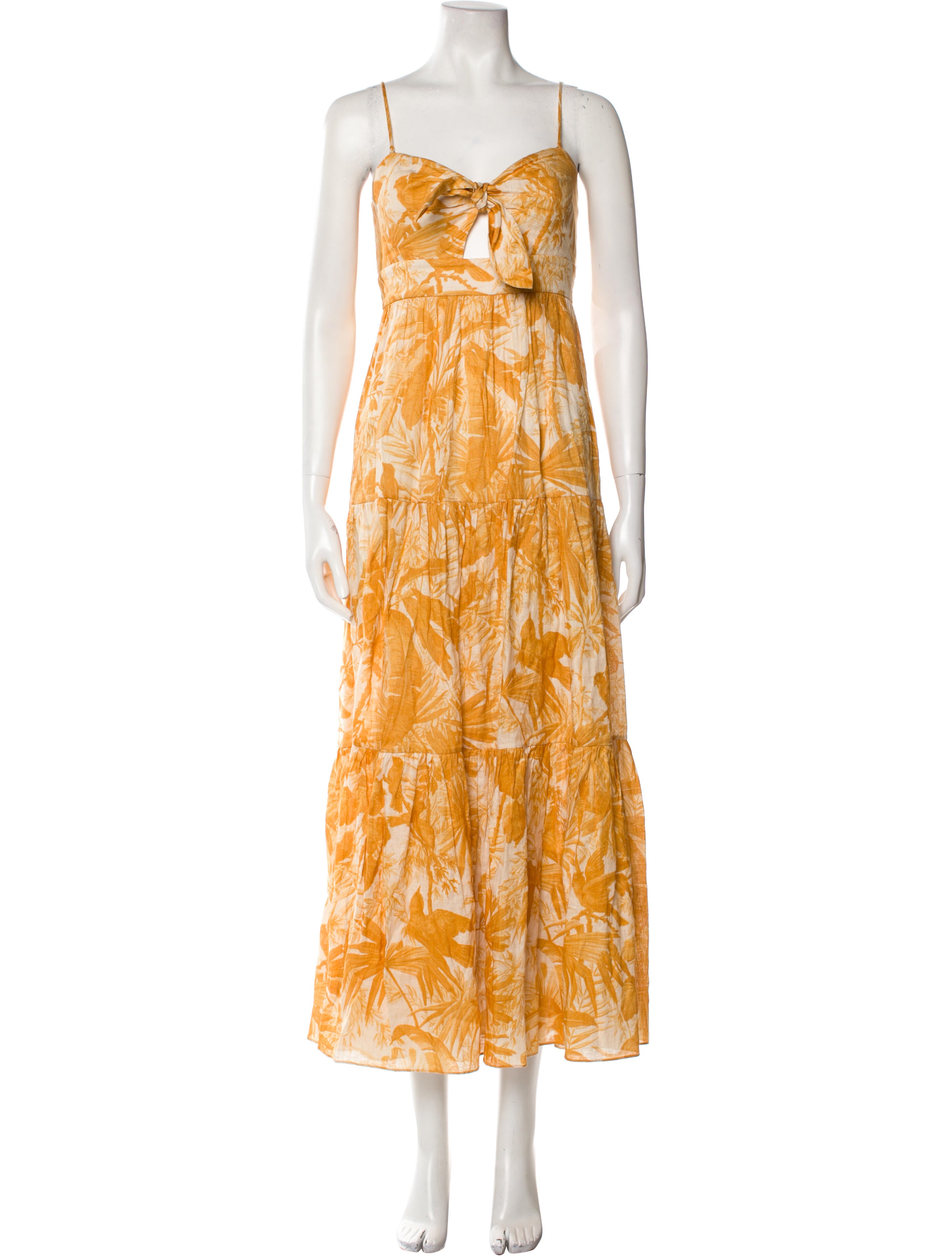 Zimmermann Floral Print Long Dress - Yellow Dresses, Clothing ...