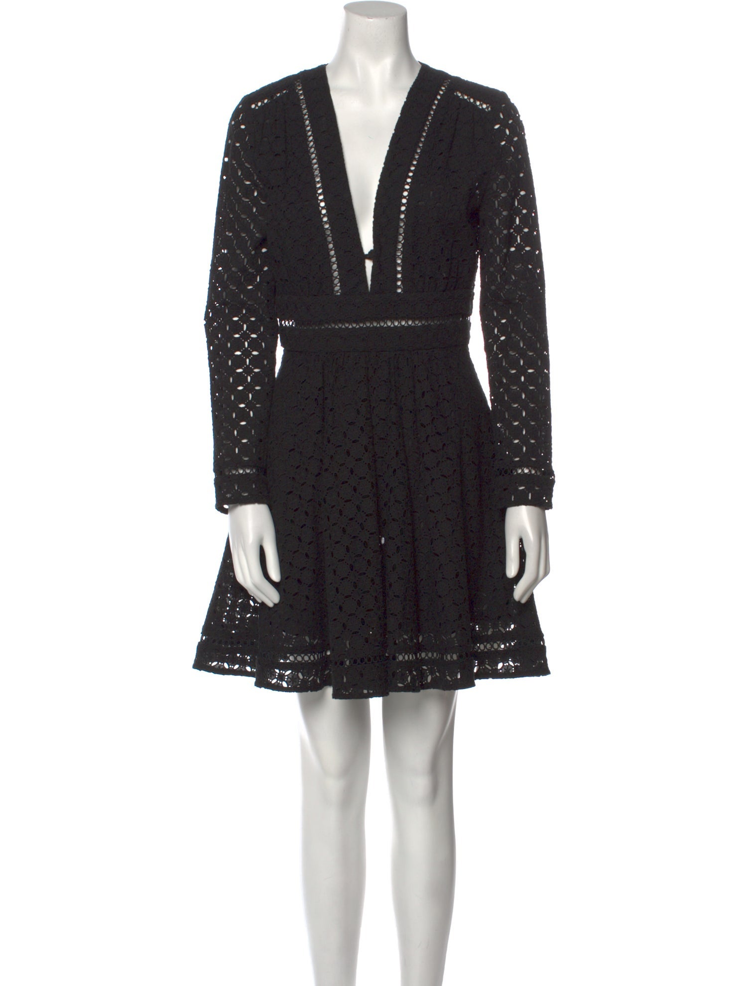 ZIMMER LONG-SLEEVE V-NECK DRESS 269296 main image 1