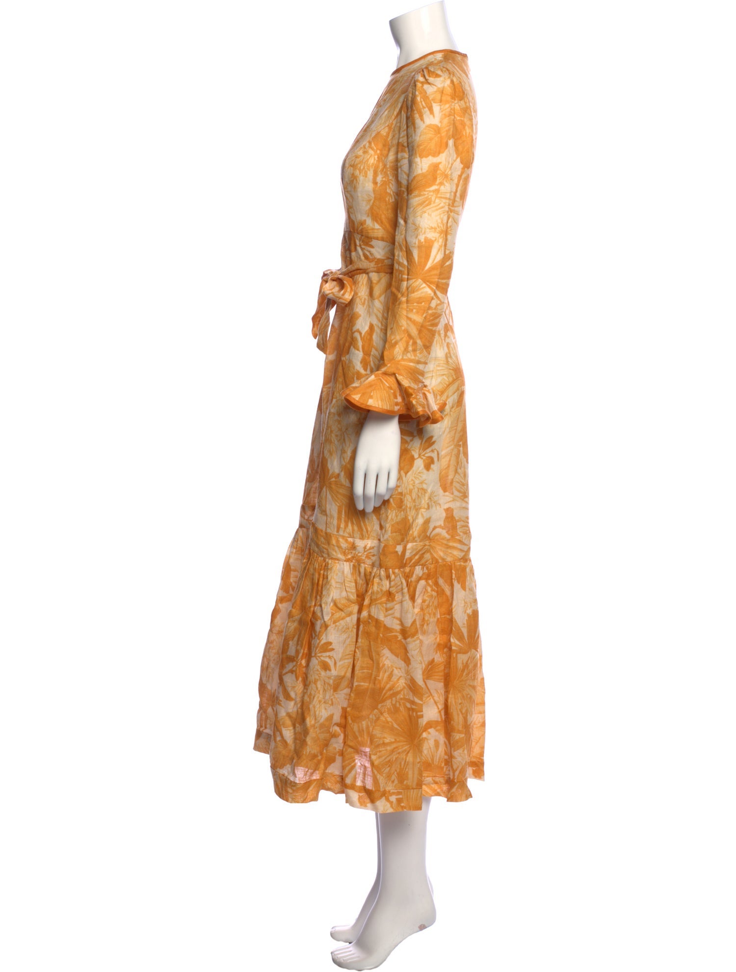 Zimmermann Floral Print Long Dress - Yellow Dresses, Clothing ...