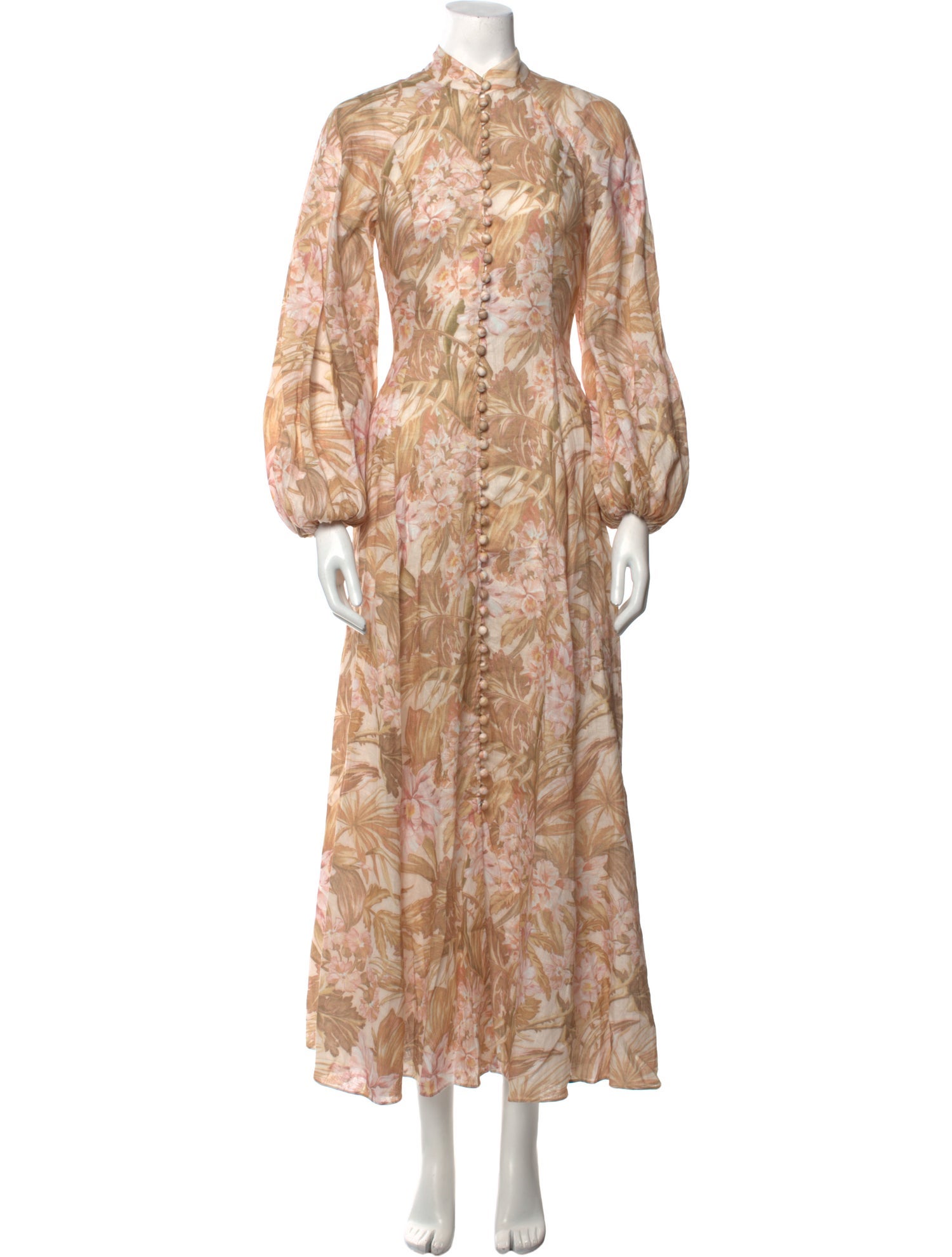Zimmermann Floral Print Long Dress - Neutrals Dresses, Clothing ...