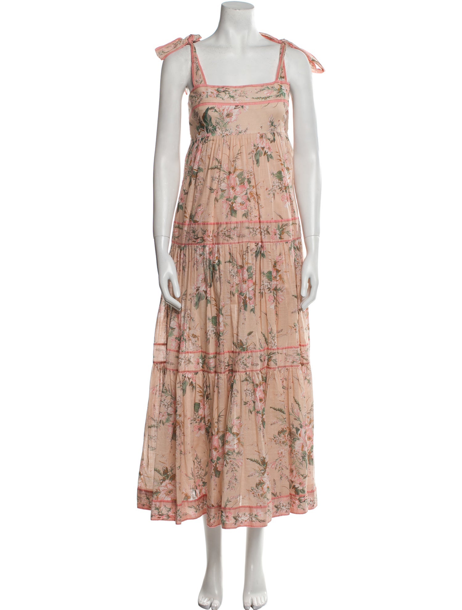 Zimmermann Floral Print Long Dress - Neutrals Dresses, Clothing ...