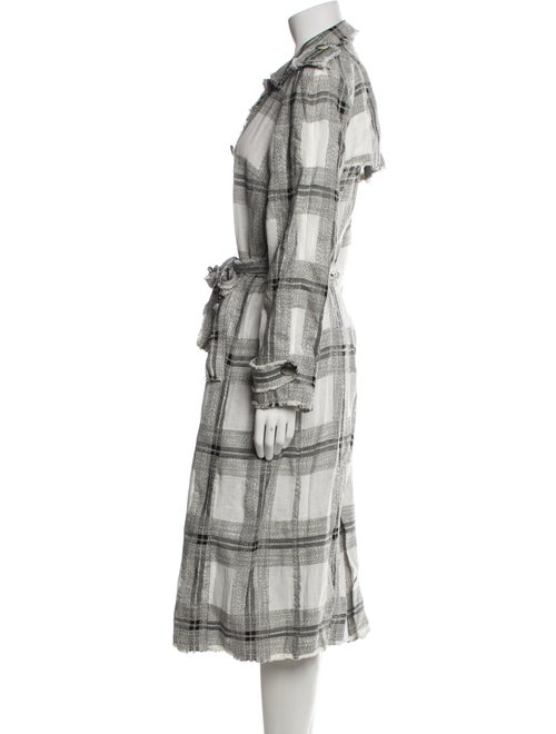 Zimmermann Plaid Print Trench Coat