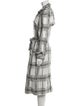 Zimmermann Plaid Print Trench Coat