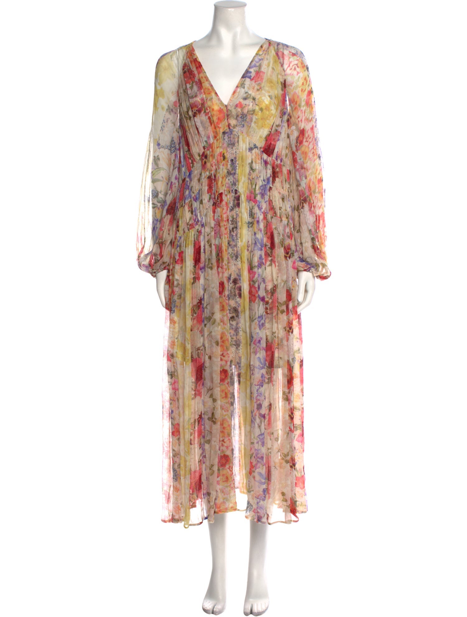 Zimmermann Floral Print Long Dress w/ Tags