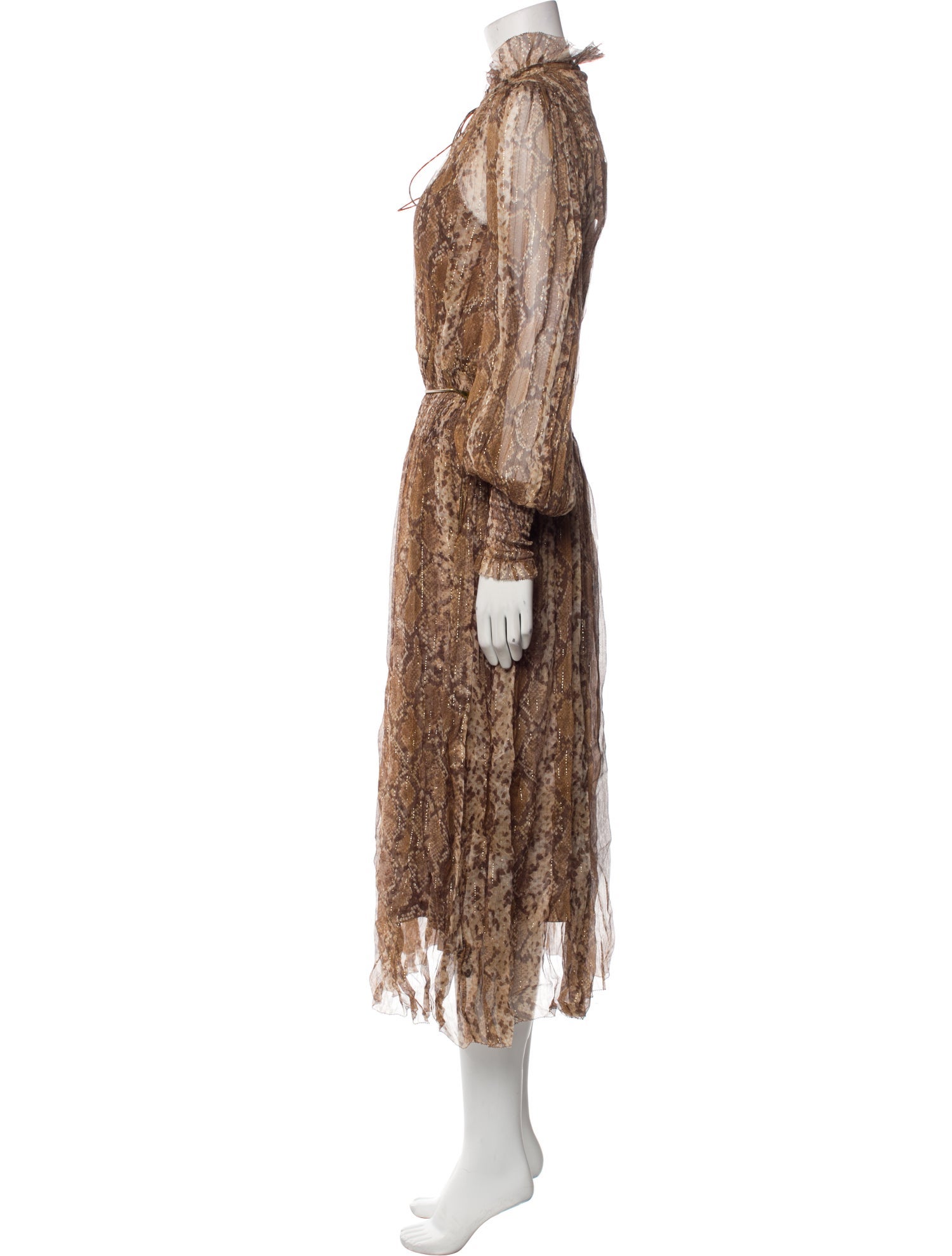 Zimmermann Animal Print Long Dress w/ Tags