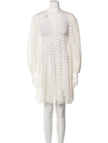 ZIMMERMANN Dresses Mock Neck Mini Dress S