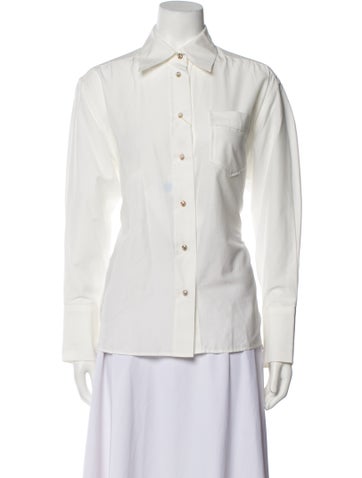 Zimmermann Tops Long Sleeve Button-Up Top S