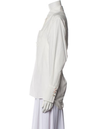 Zimmermann Long Sleeve Button-Up Top