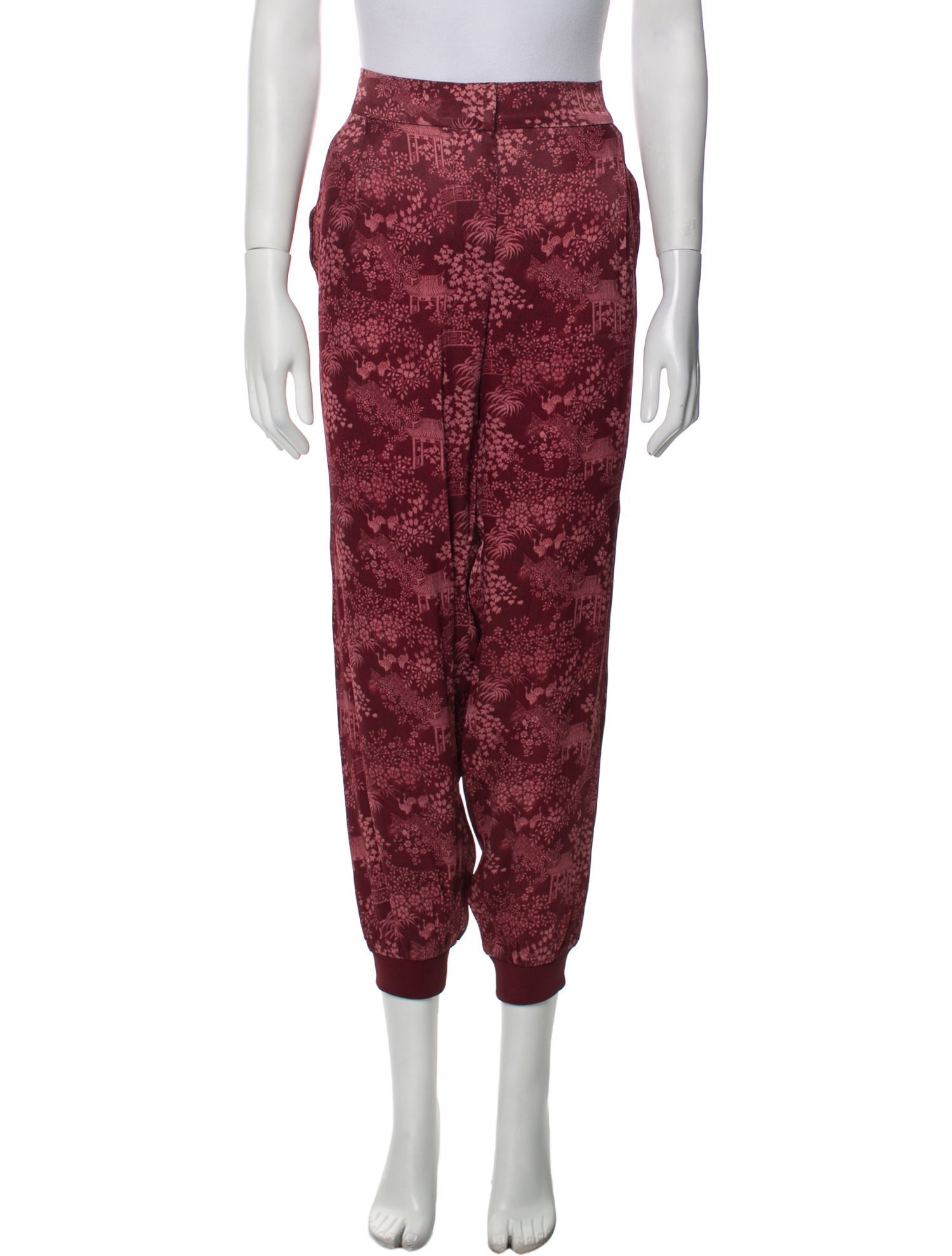 Zimmermann Floral Print Skinny Leg Pants