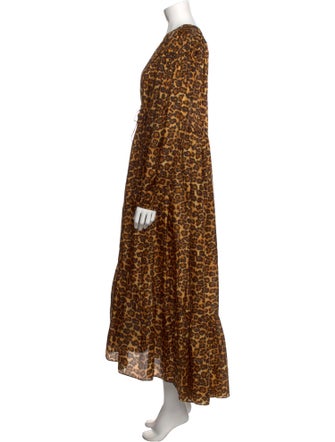 Zimmermann Animal Print Long Dress