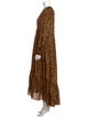 Zimmermann Animal Print Long Dress