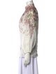 Zimmermann Floral Print Mock Neck Blouse