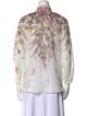 Zimmermann Floral Print Mock Neck Blouse
