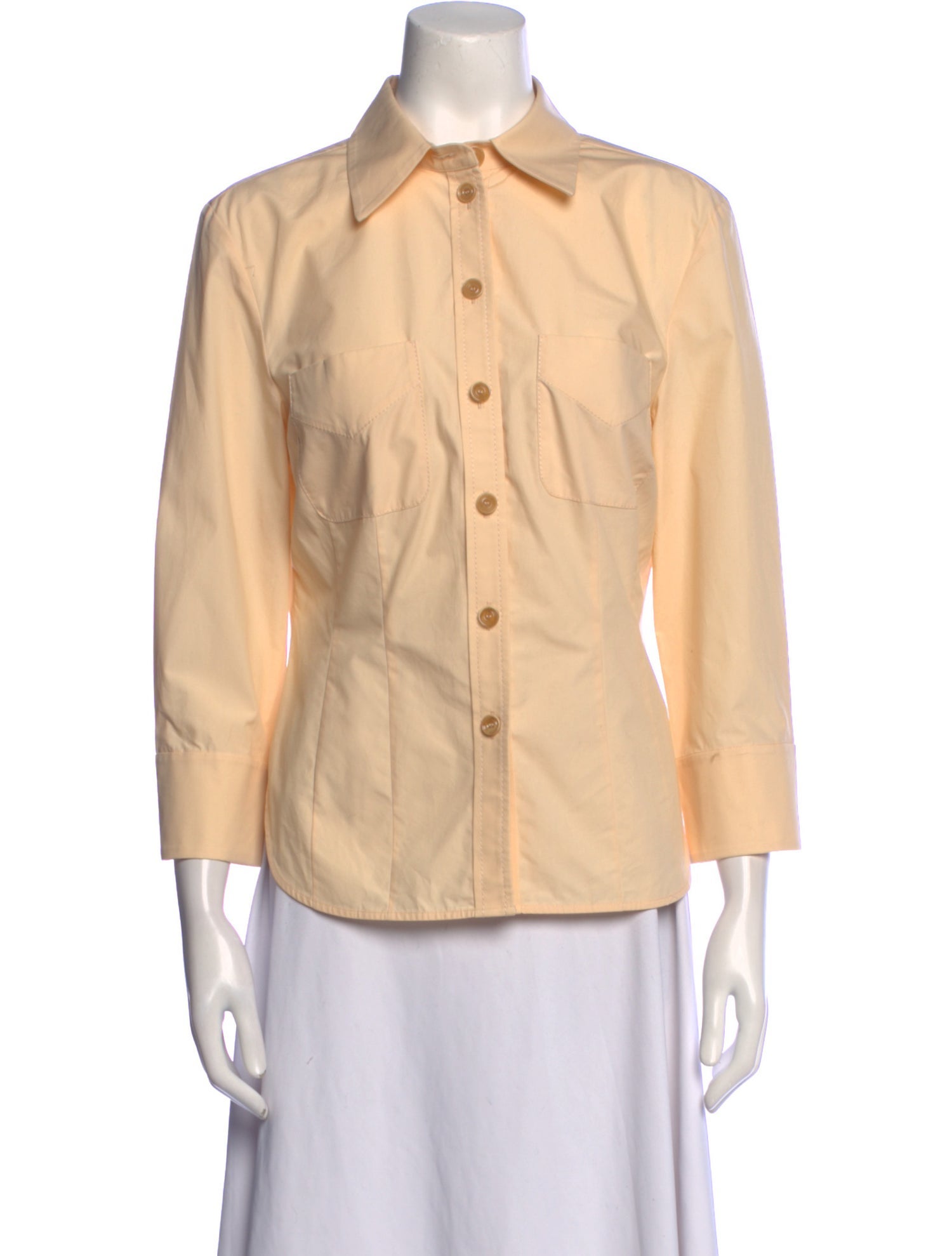 Zimmermann Three-Quarter Sleeve Button-Up Top