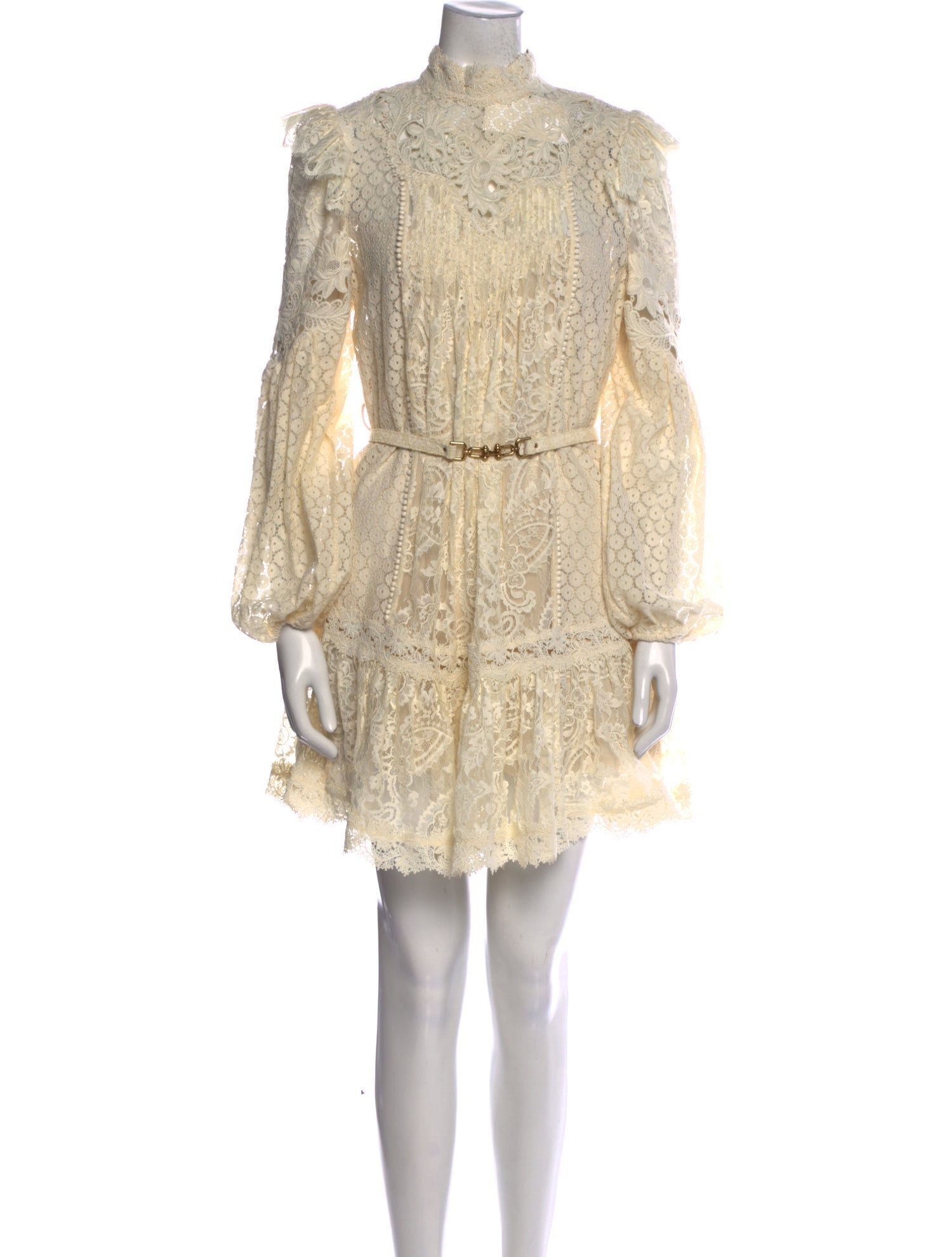 Zimmermann Lace Pattern Mini Dress