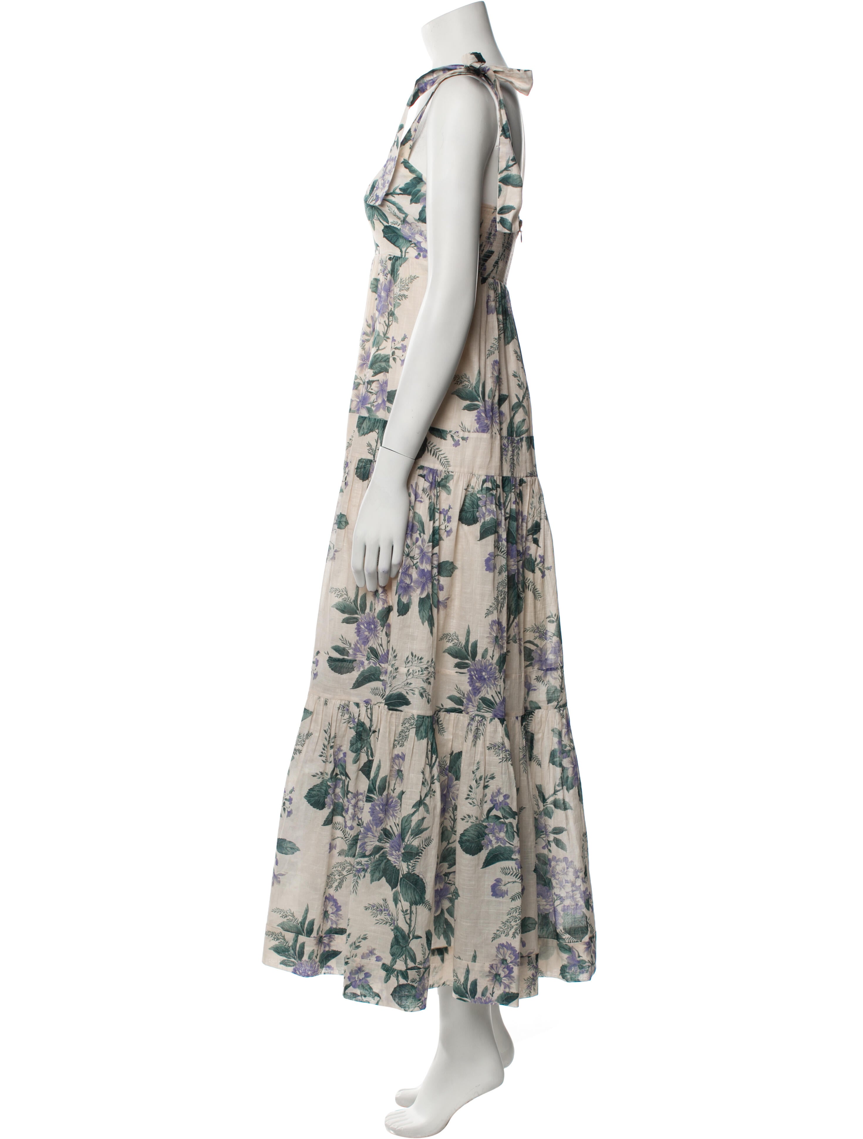 Zimmermann Floral Print Long Dress - Neutrals Dresses, Clothing ...