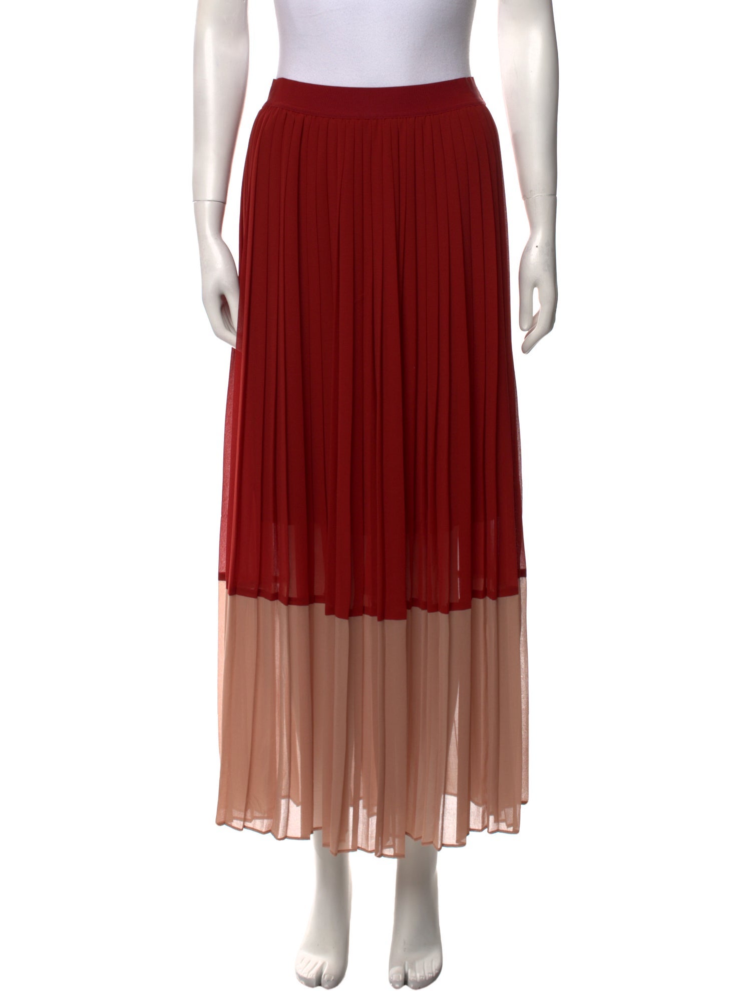 Zimmermann Pleated Accents Midi Length Skirt