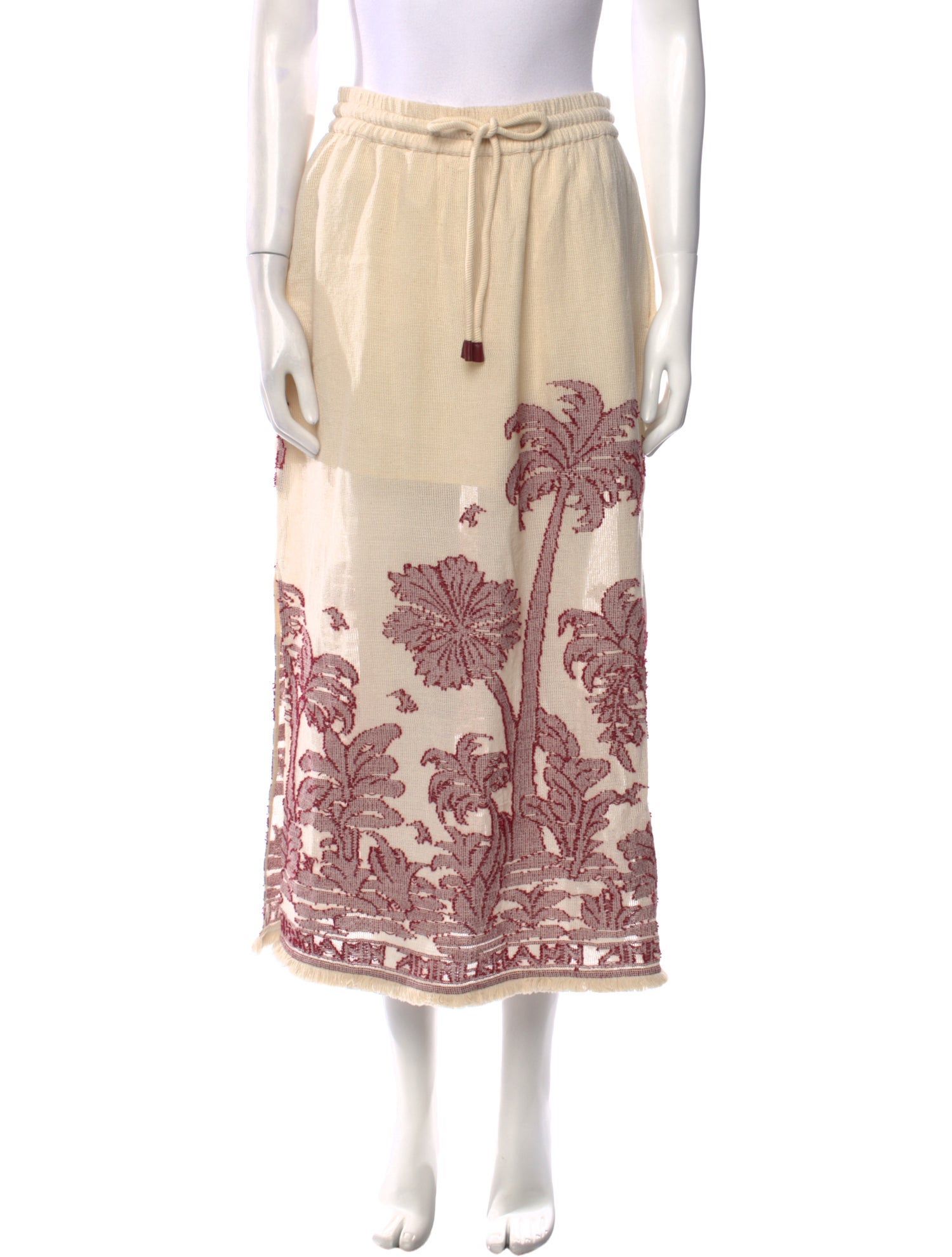 Zimmermann Graphic Print Midi Length Skirt