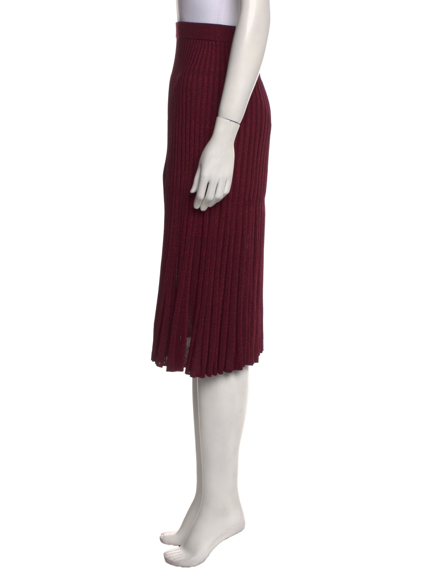 Zimmermann Pleated Accents Knee-Length Skirt