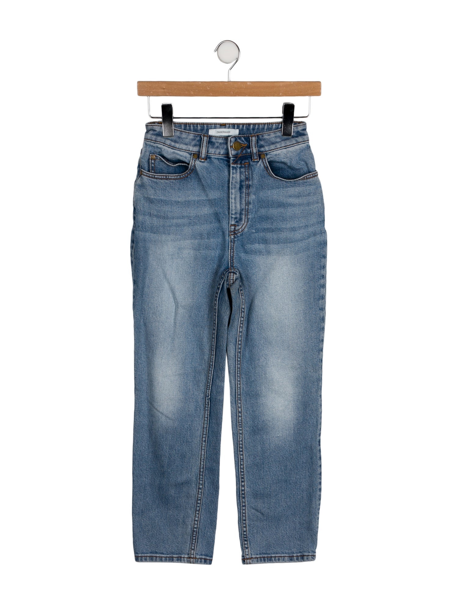 Zimmermann Mid-Rise Straight Leg Jeans