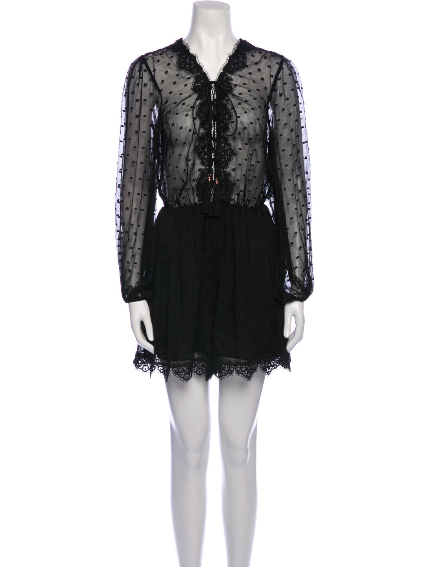 Zimmermann Silk Lace Pattern Romper