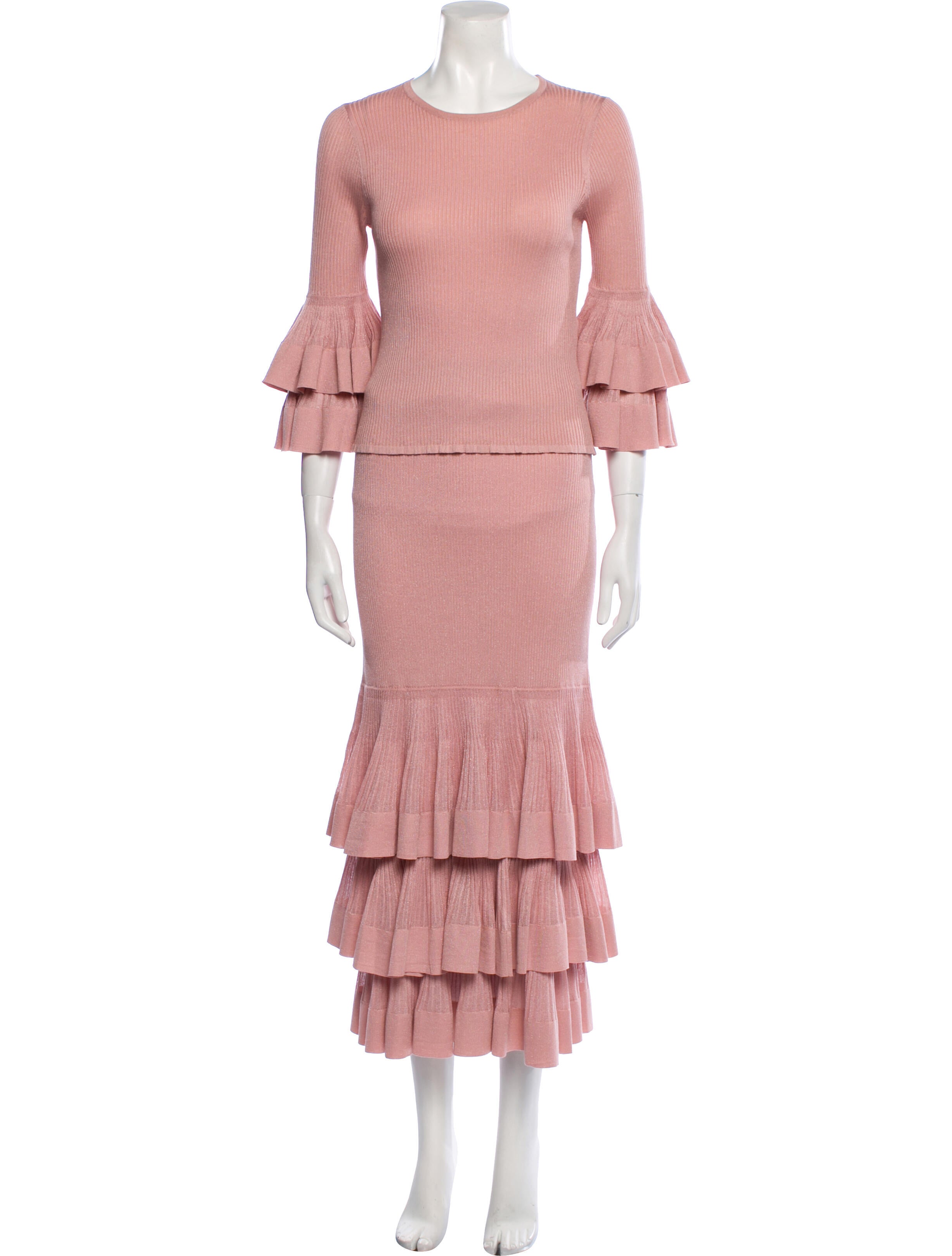 Zimmermann Ruffle Embellishment Skirt Set