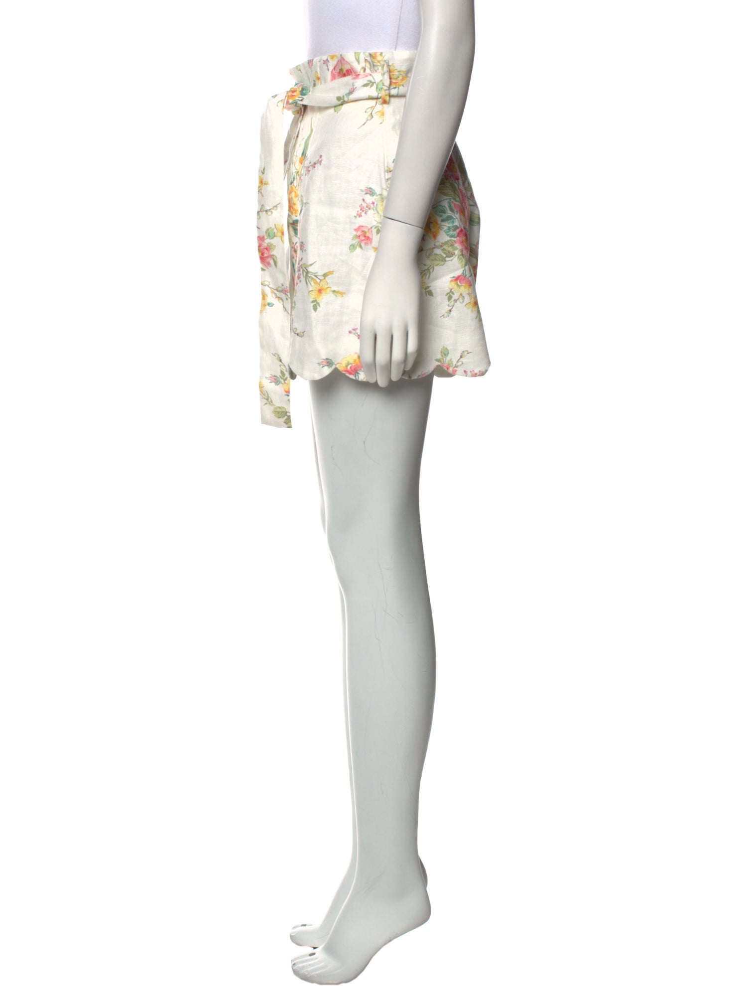 Zimmermann Linen Mini Shorts