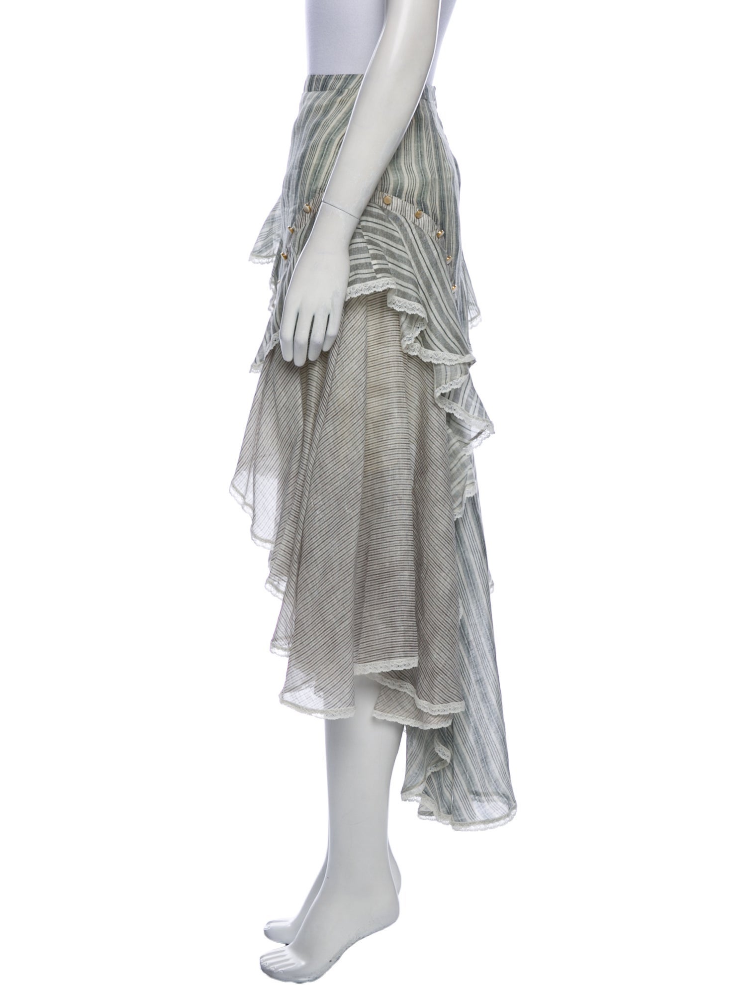 Zimmermann Linen Midi Length Skirt