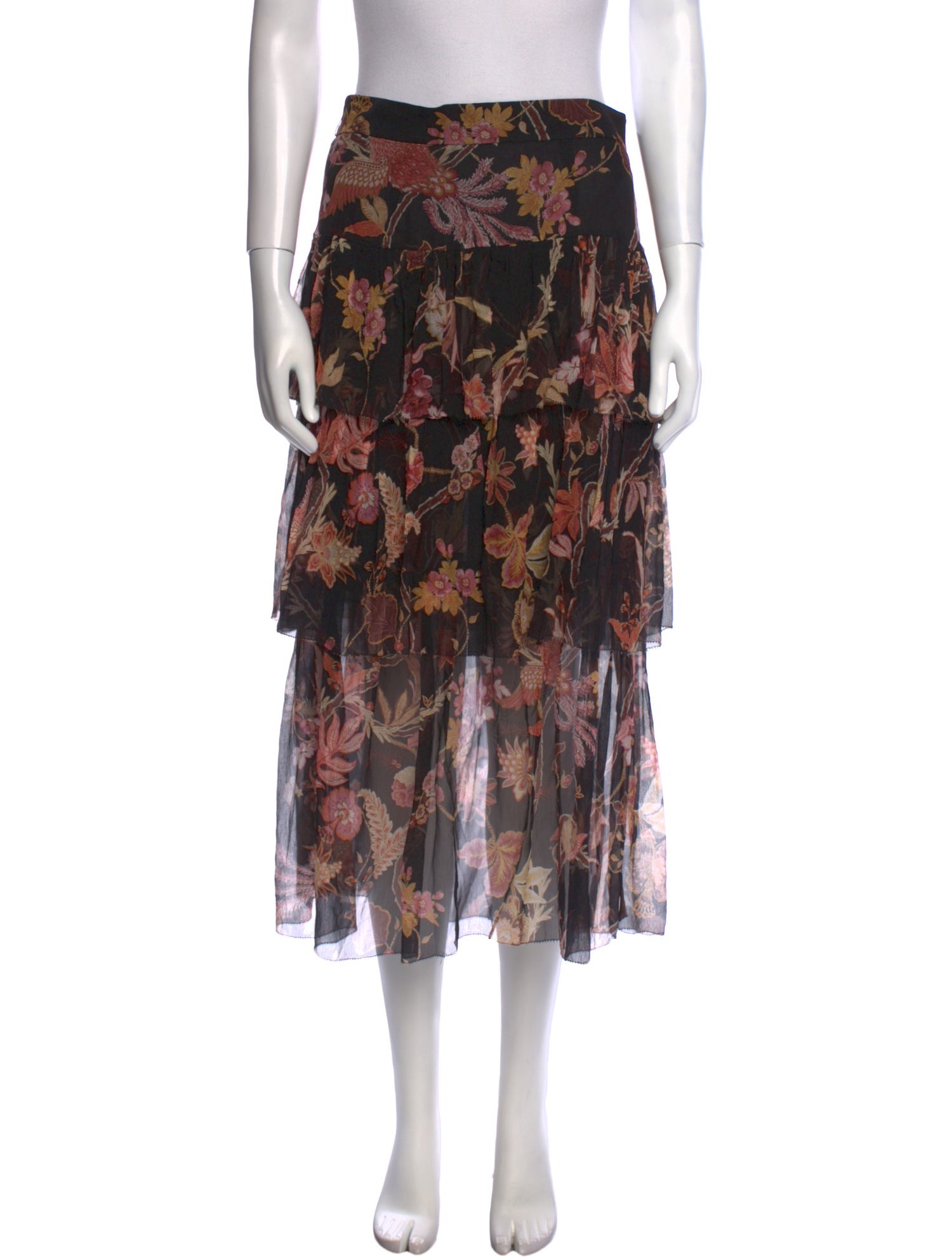 Zimmermann Silk Midi Length Skirt