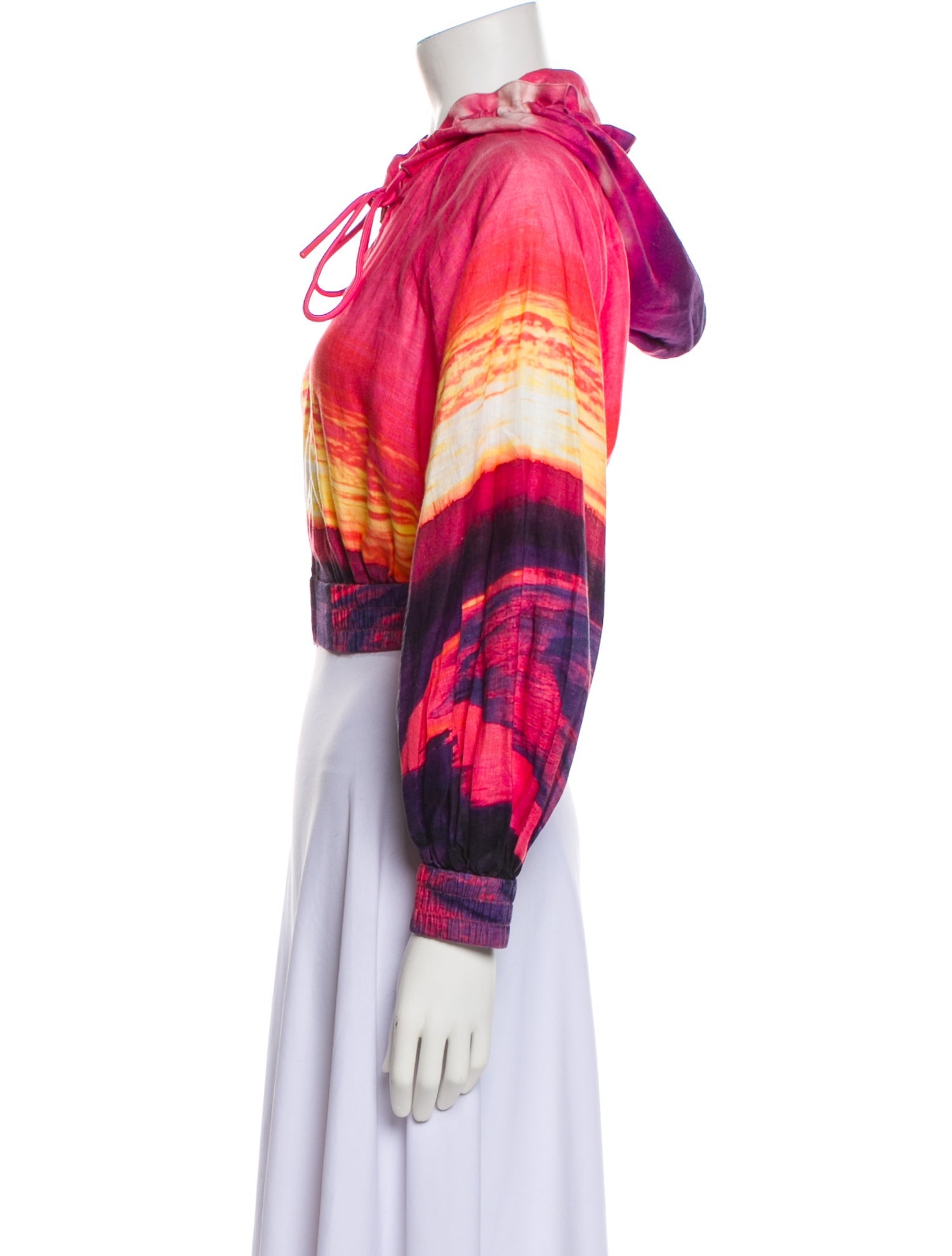 Zimmermann Linen Printed Crop Top