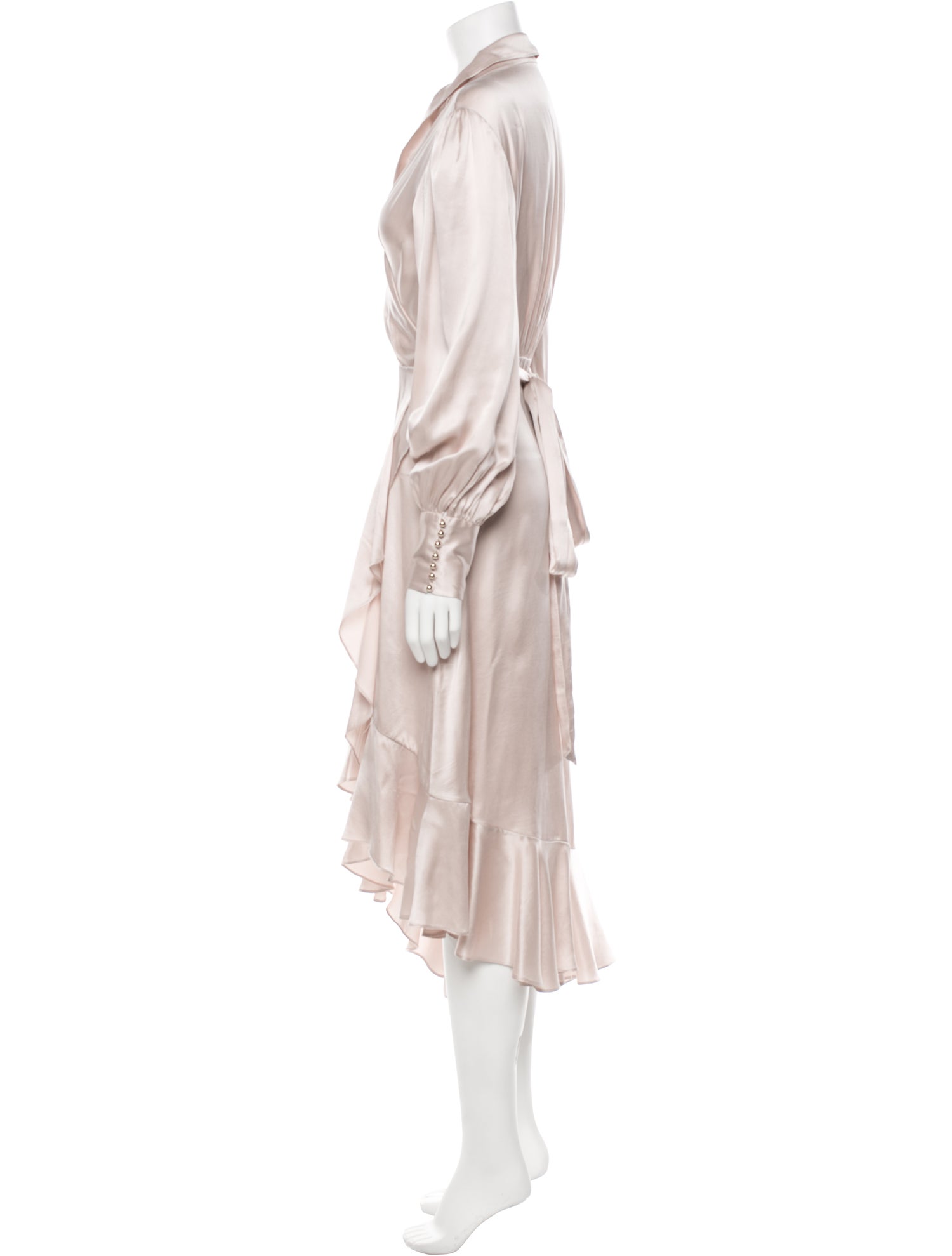 Zimmermann Silk Ruffle Embellishment Robe