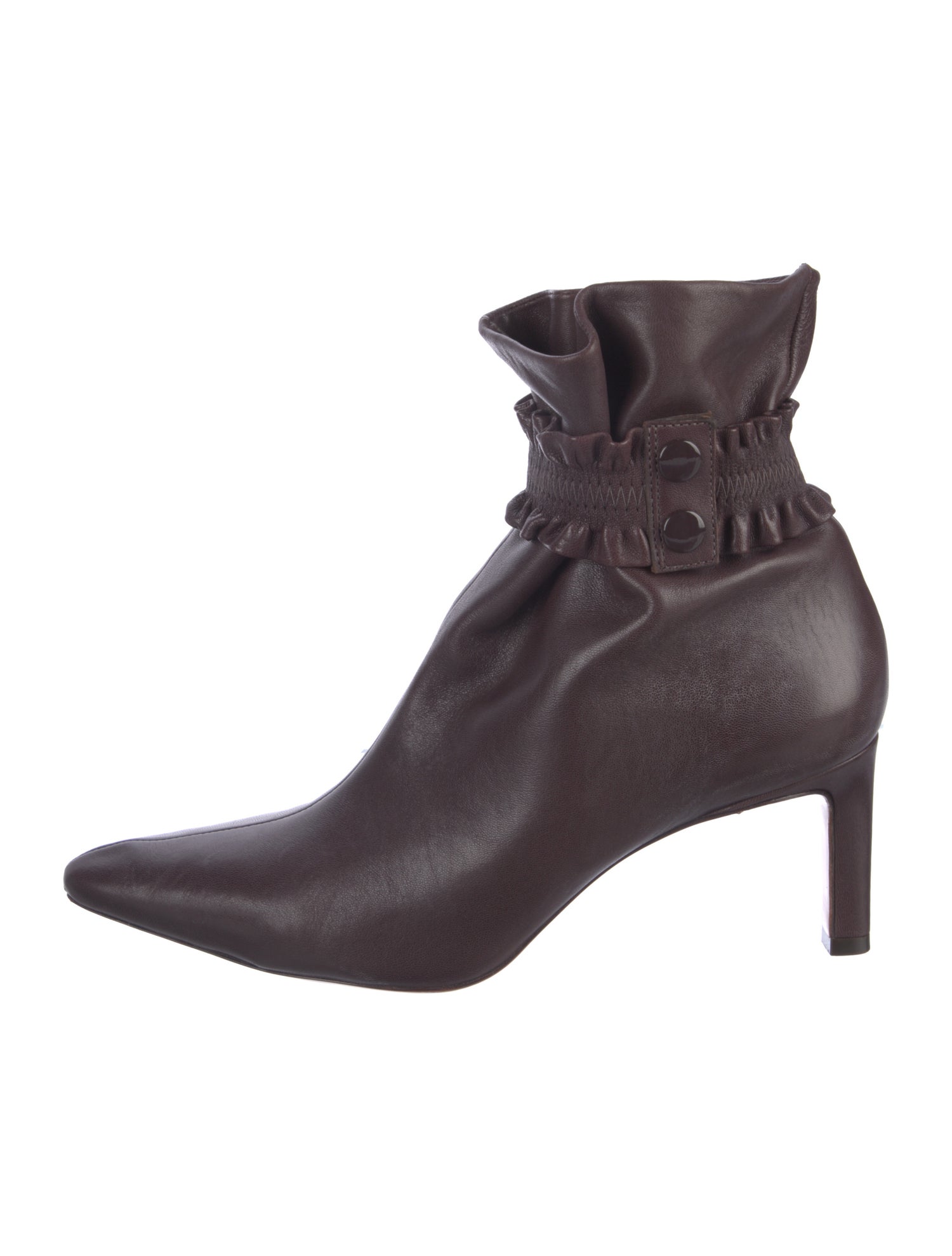 Zimmermann Leather Ruffle Embellishment Boots