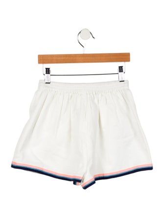 Zimmermann Girls Marina Solid Cotton Shorts
