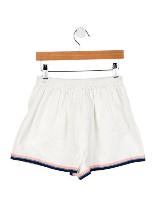 Zimmermann Girls Marina Solid Cotton Shorts