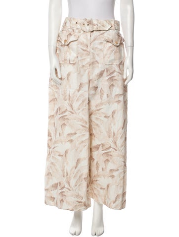 Zimmermann Pants Linen Wide Leg L