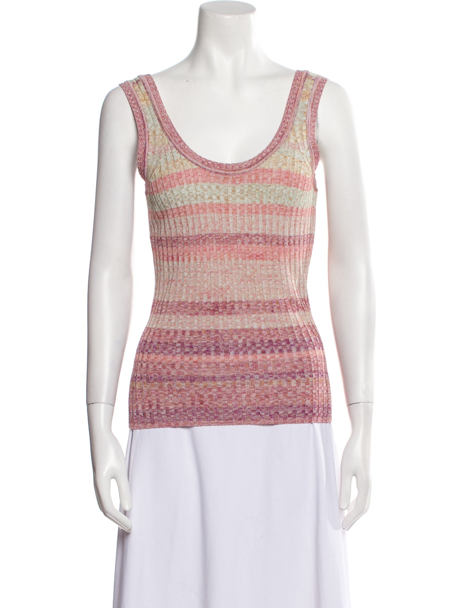 Zimmermann Striped Scoop Neck Top