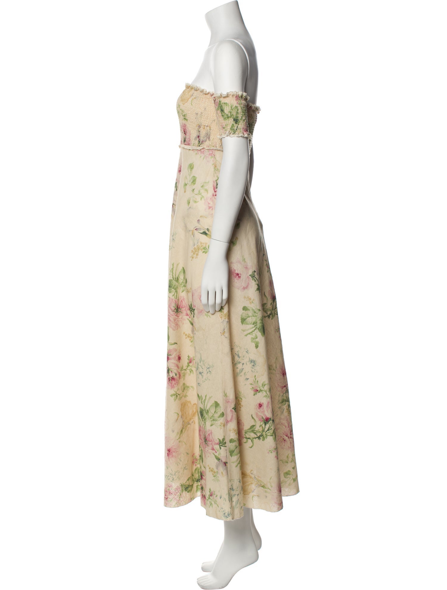 ALÉMAIS Floral Print Long Dress - Dresses, Clothing - WASLI23521 | The ...