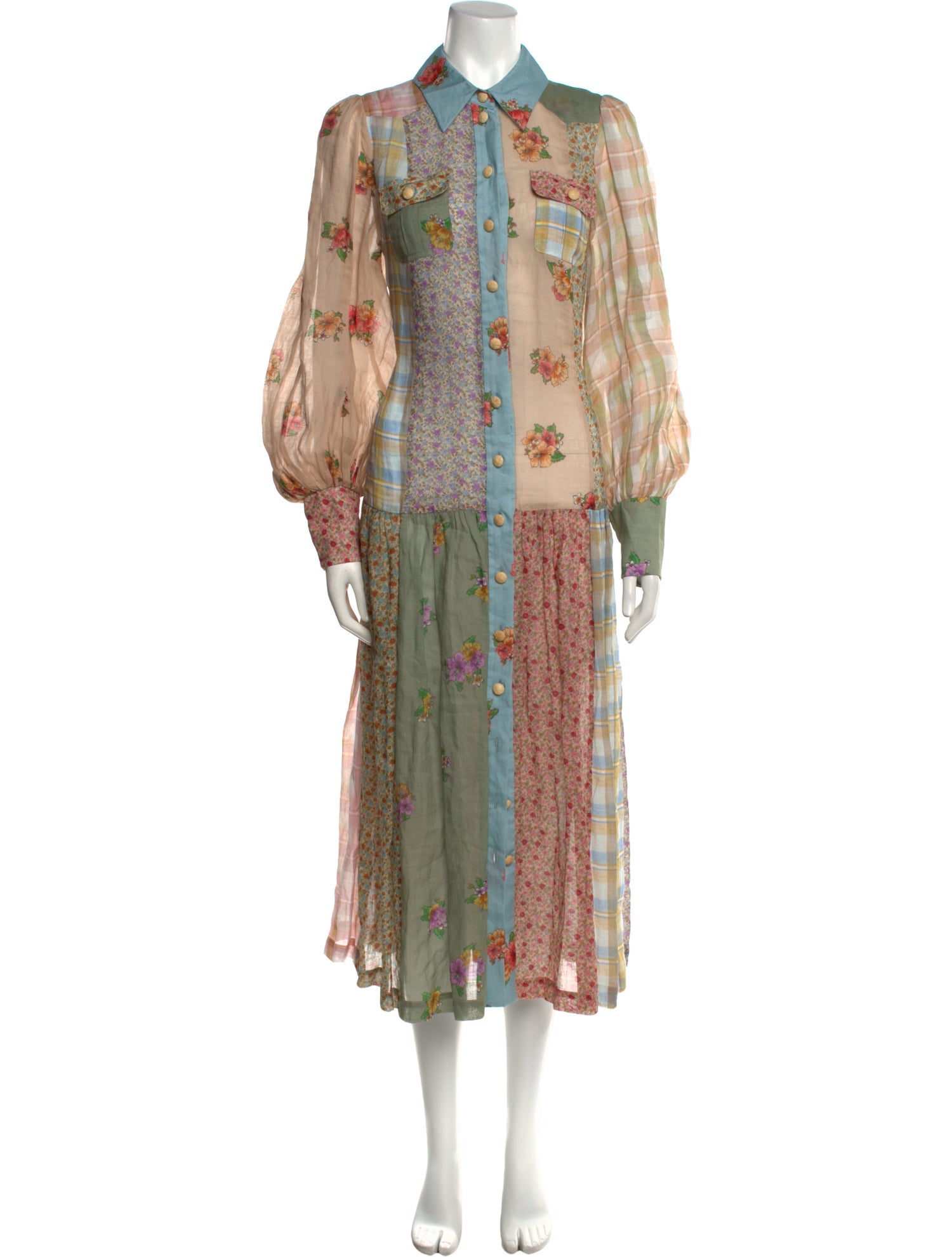 Zimmermann Floral Print Long Dress