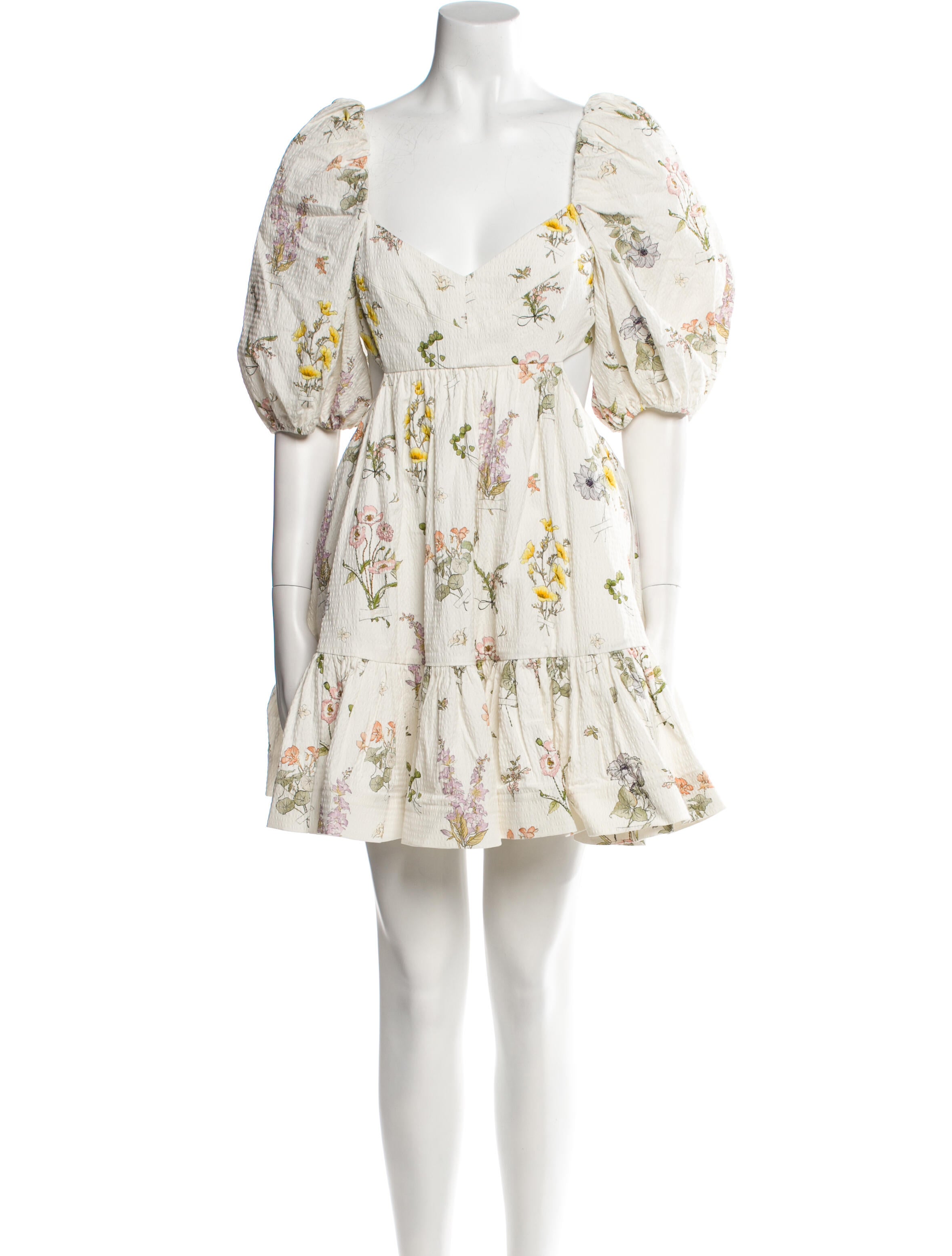 Zimmermann Floral Print Knee-Length Dress