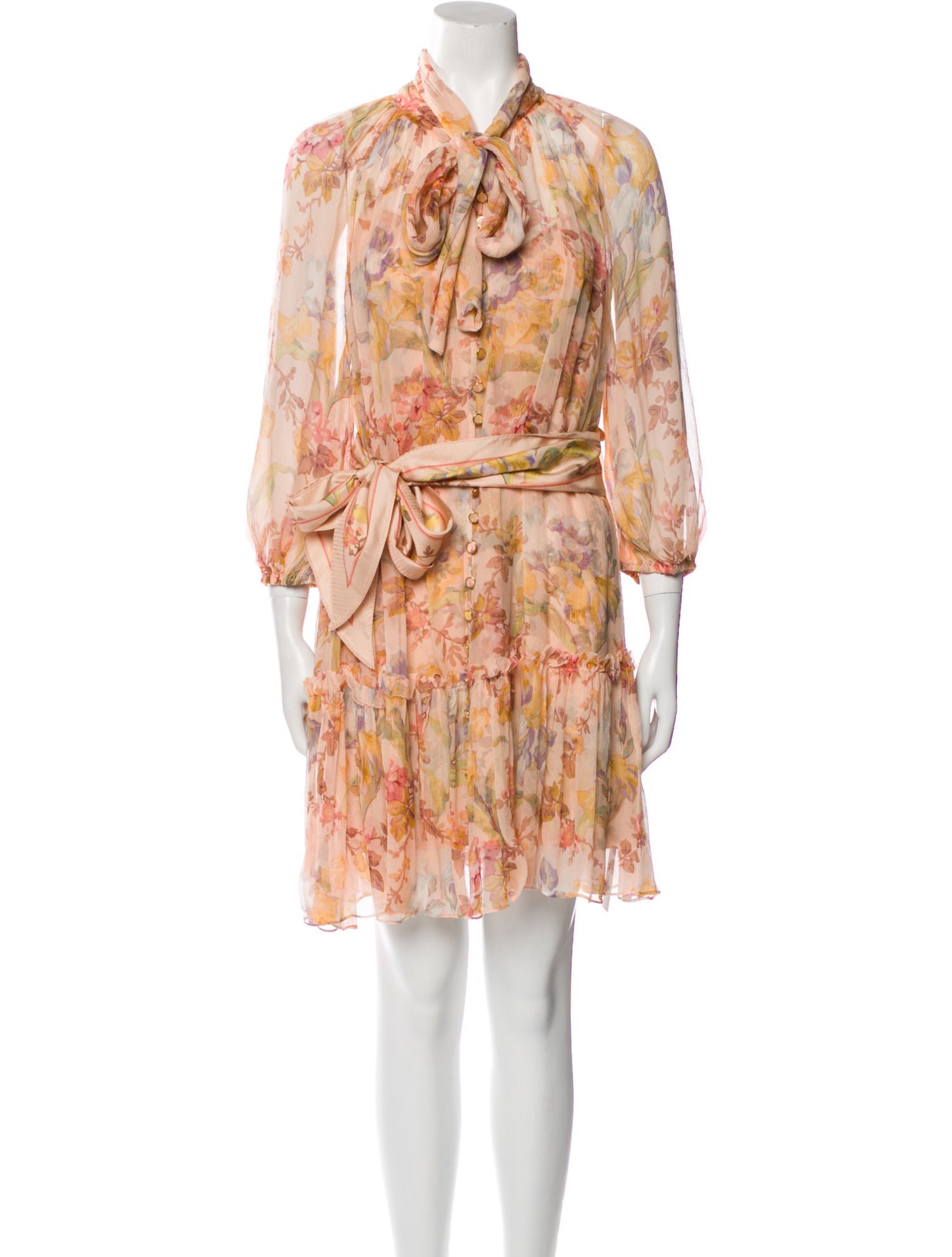 Zimmermann Floral Print Mini Dress