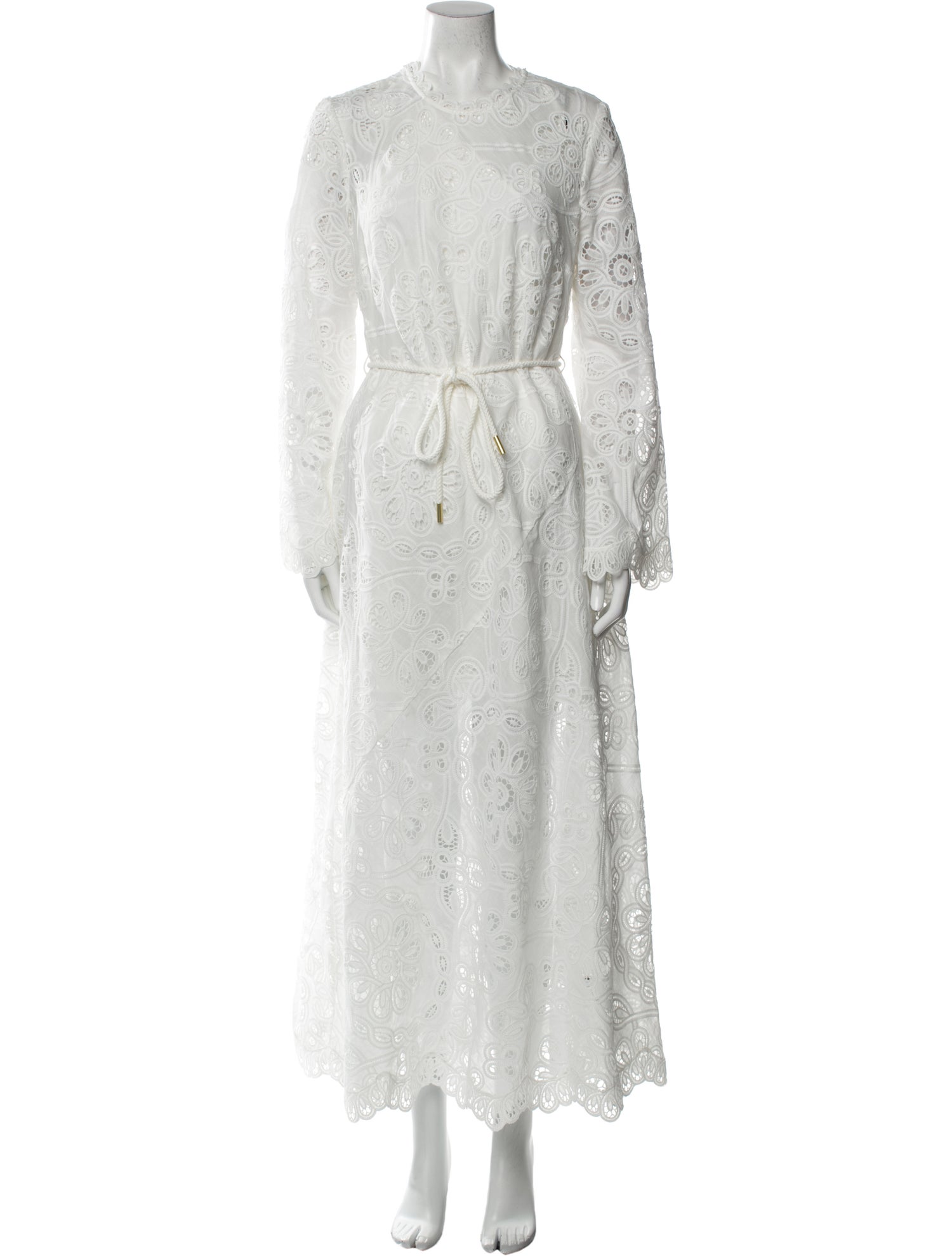 Zimmermann Lace Pattern Long Dress