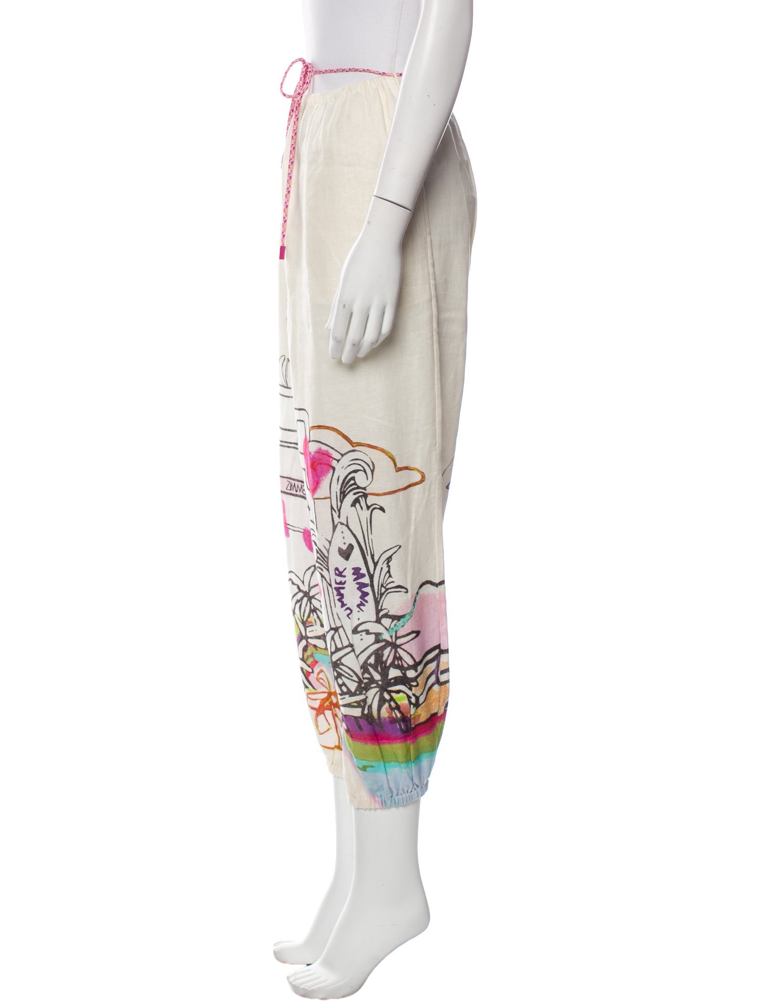 Zimmermann Linen Skinny Leg Pants