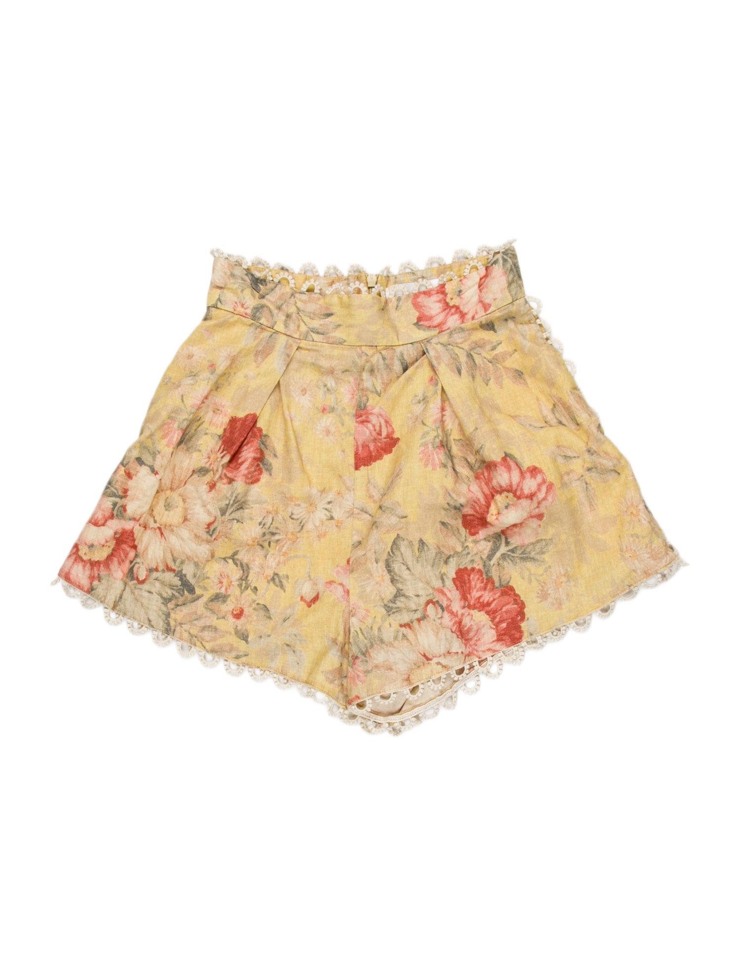 Zimmermann Linen Mini Shorts